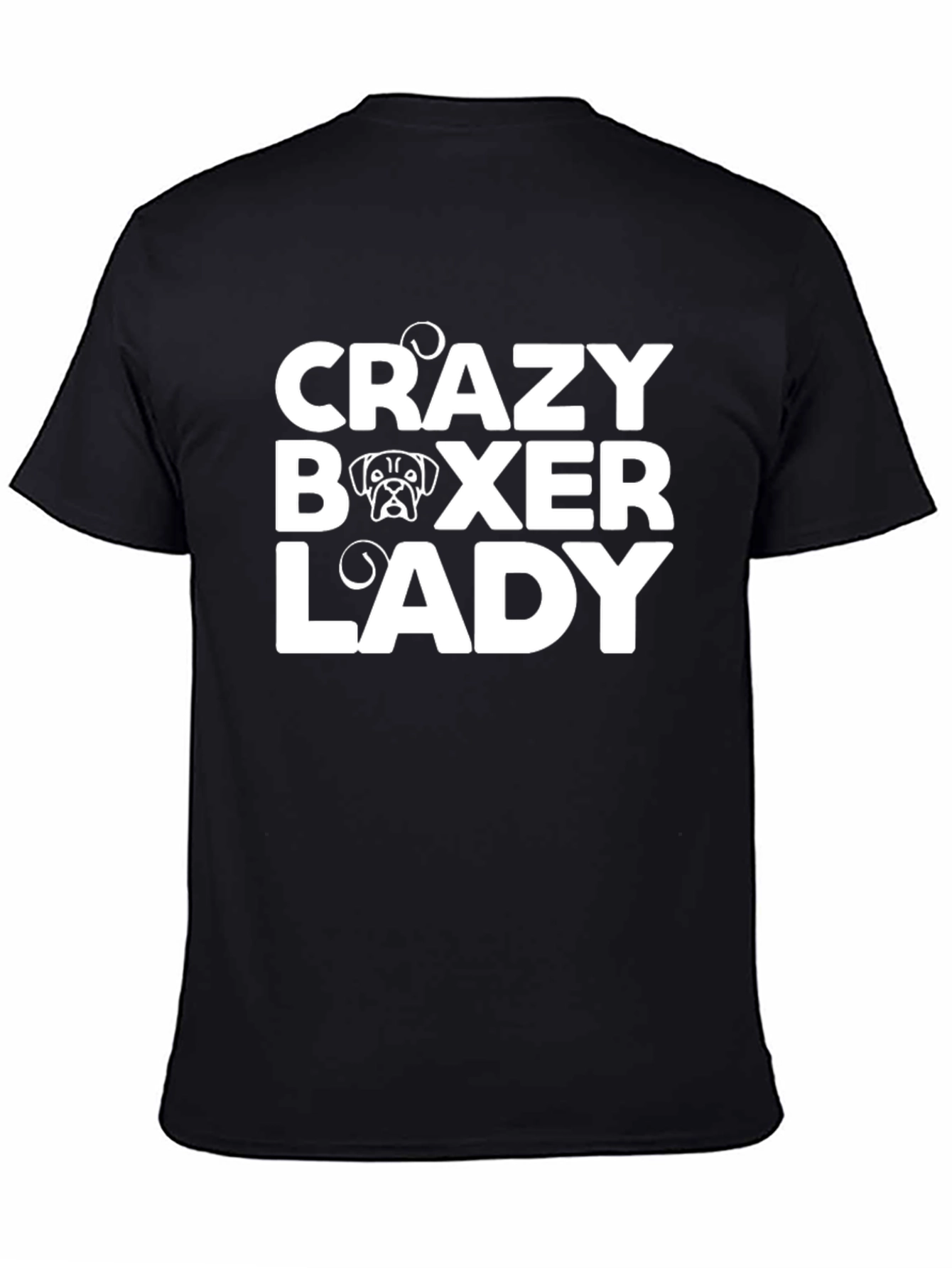 Crazy Boxer Lady T-Shirt - Dog Lover Tee