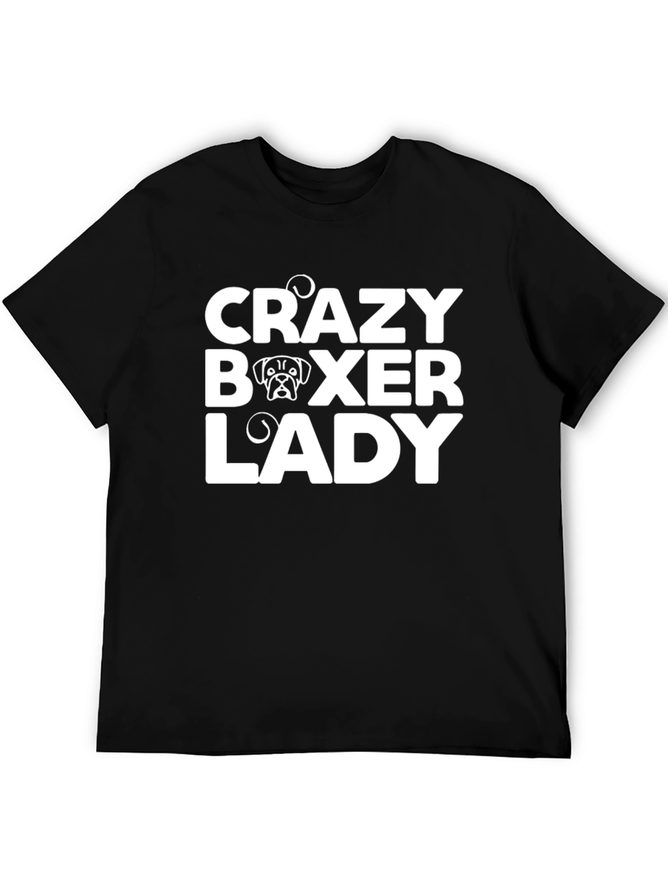Crazy Boxer Lady T-Shirt - Dog Lover Tee