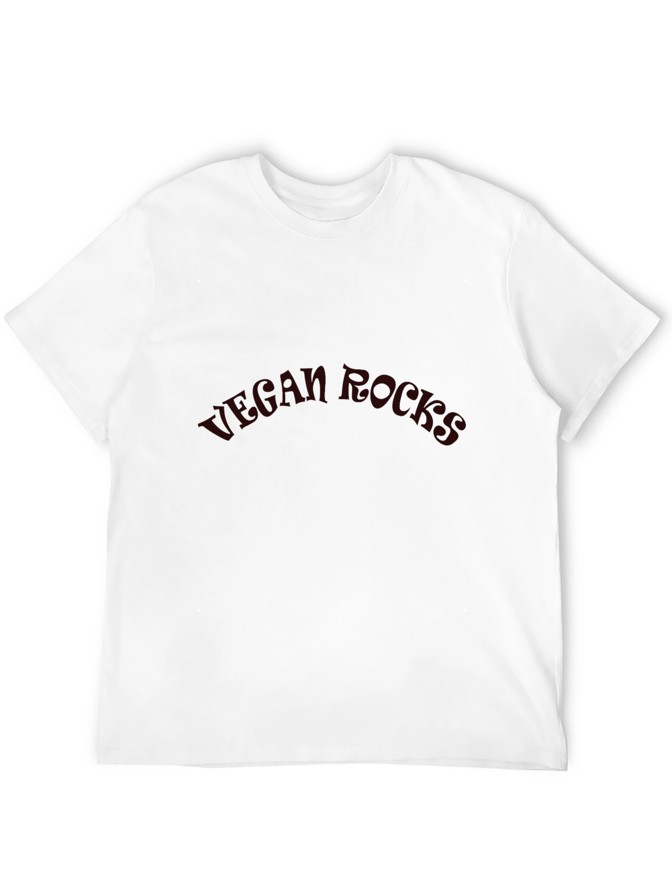 Vegan Rocks Graphic Tee - Unisex Black Cotton T-Shirt
