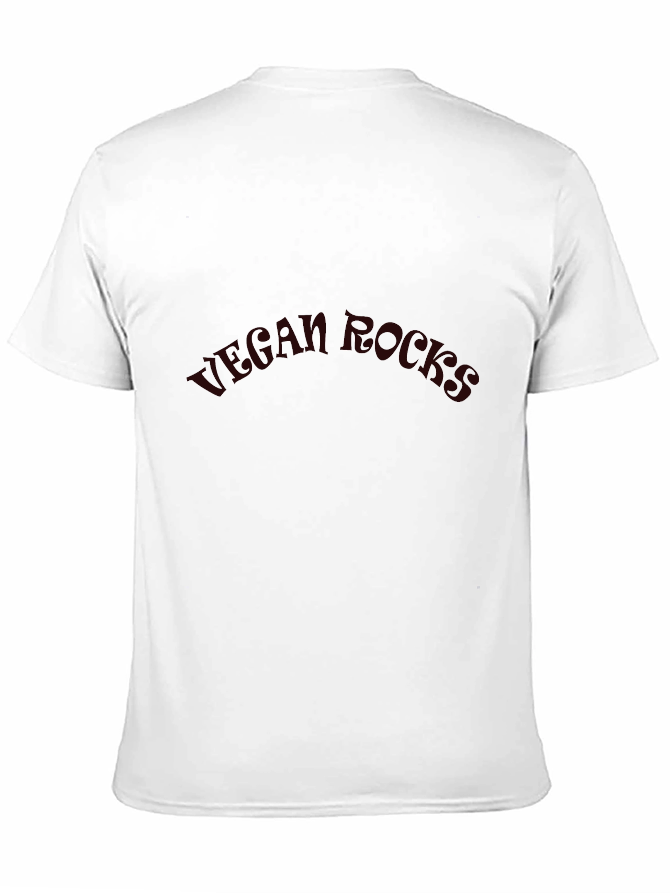 Vegan Rocks Graphic Tee - Unisex Black Cotton T-Shirt