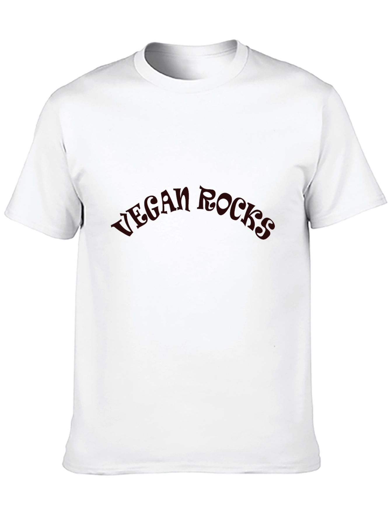 Vegan Rocks Graphic Tee - Unisex Black Cotton T-Shirt