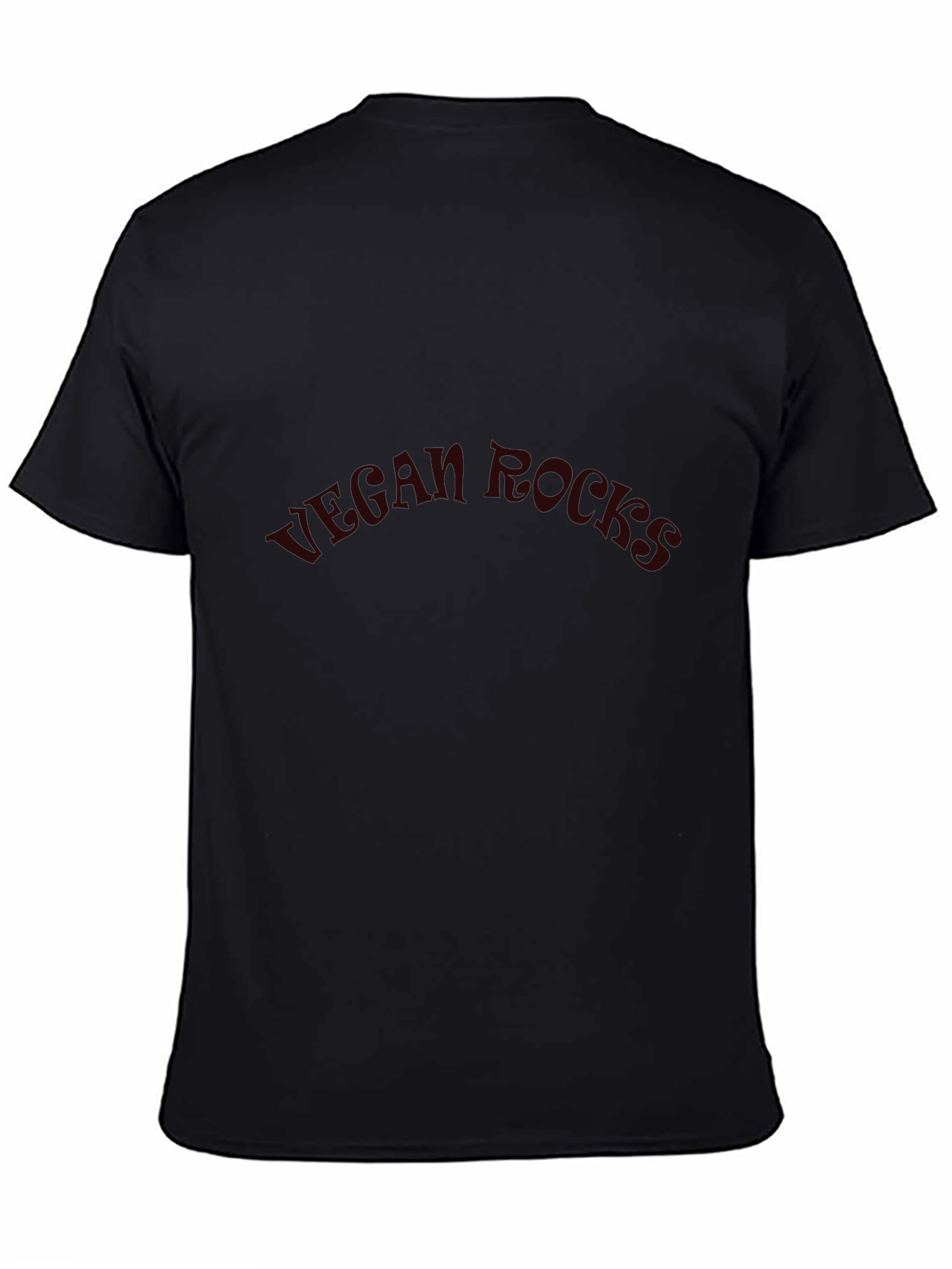 Vegan Rocks Graphic Tee - Unisex Black Cotton T-Shirt