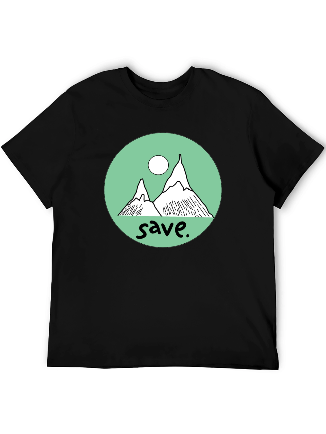 Save the Mountains Graphic Tee - Black
