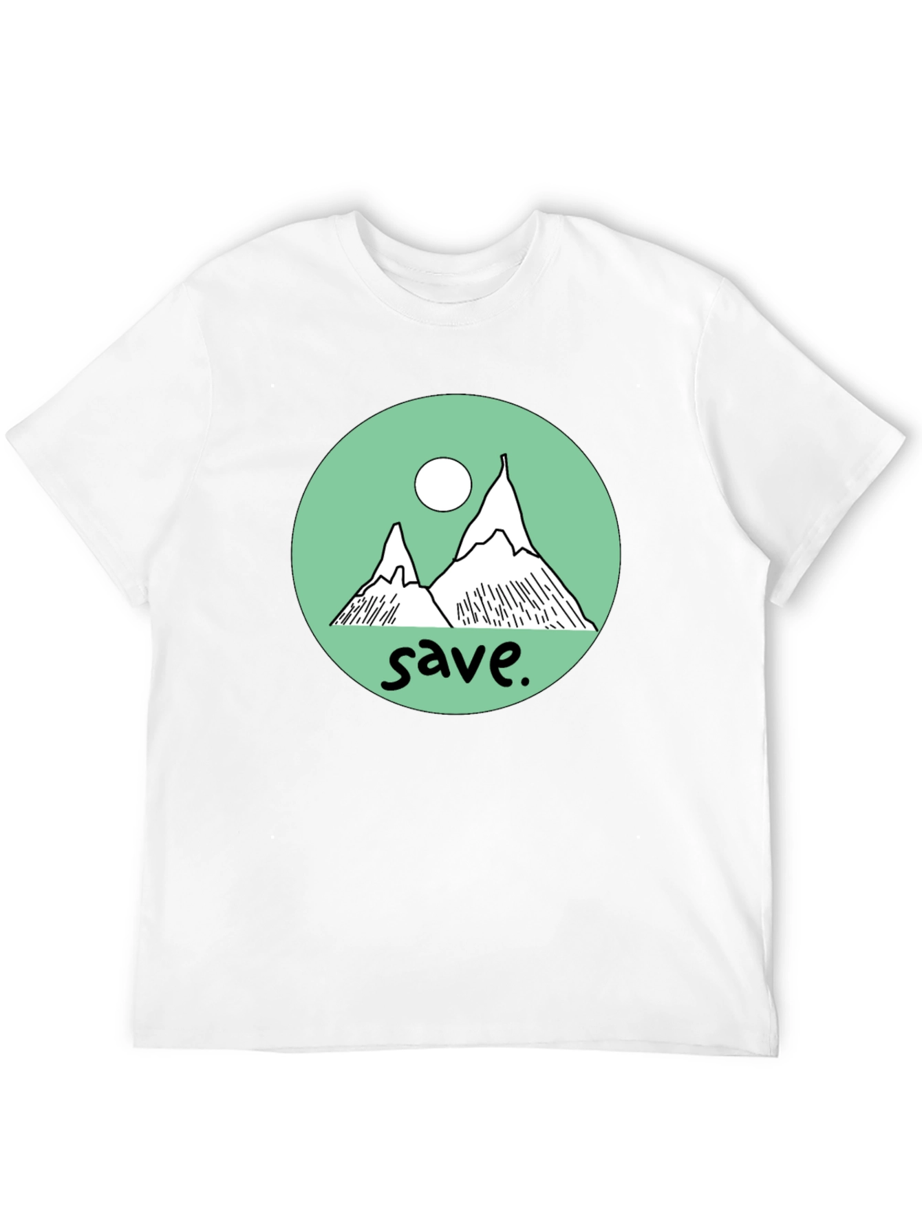 Save the Mountains Graphic Tee - Black