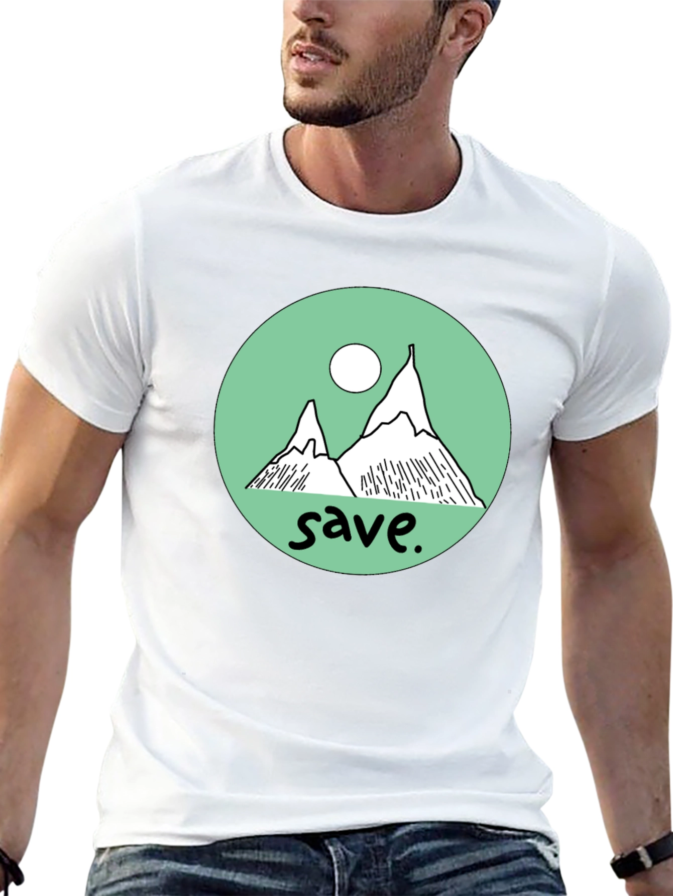 Save the Mountains Graphic Tee - Black