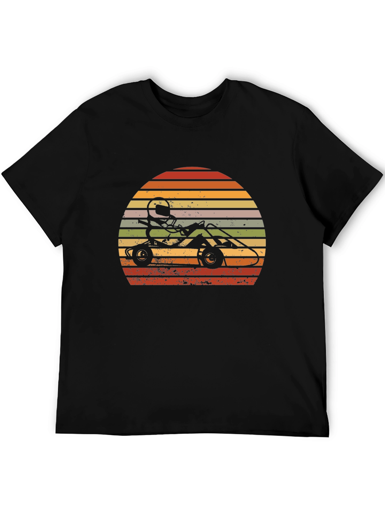 Retro Sunset Go-Karting T-Shirt