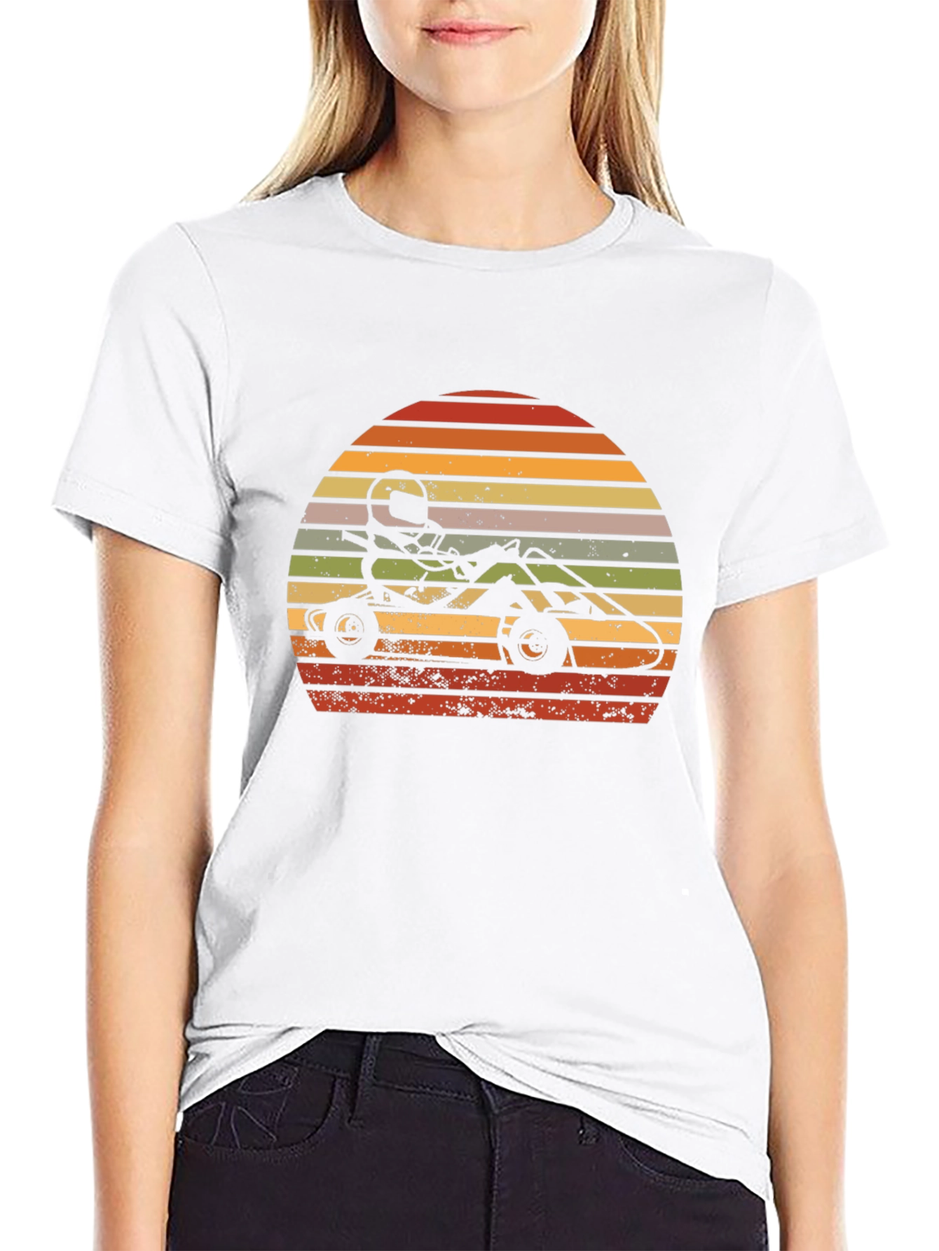 Retro Sunset Go-Karting T-Shirt