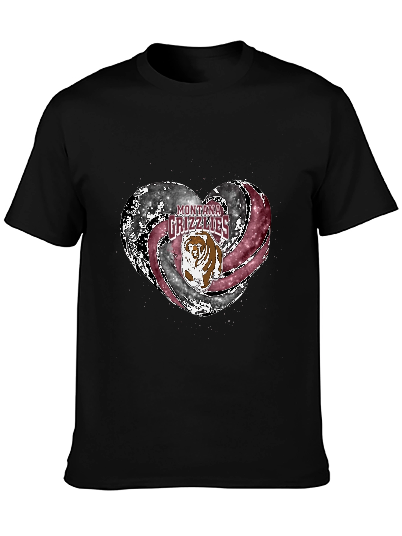 Montana Grizzlies Heart T-Shirt