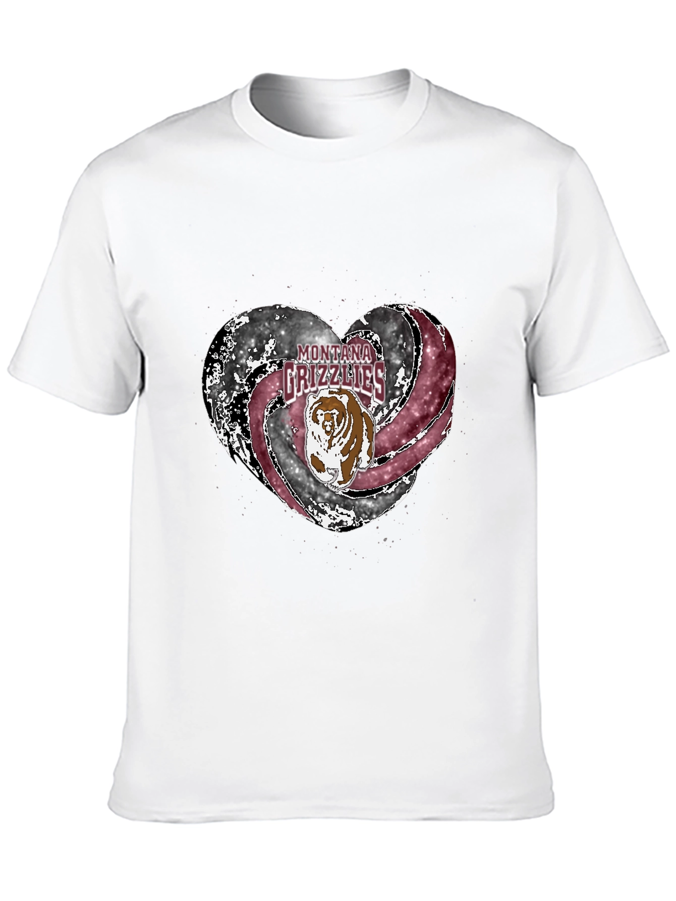 Montana Grizzlies Heart T-Shirt