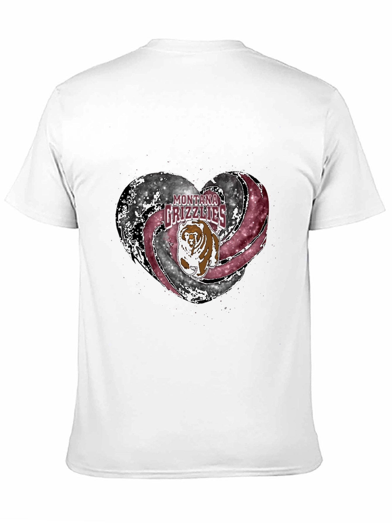 Montana Grizzlies Heart T-Shirt