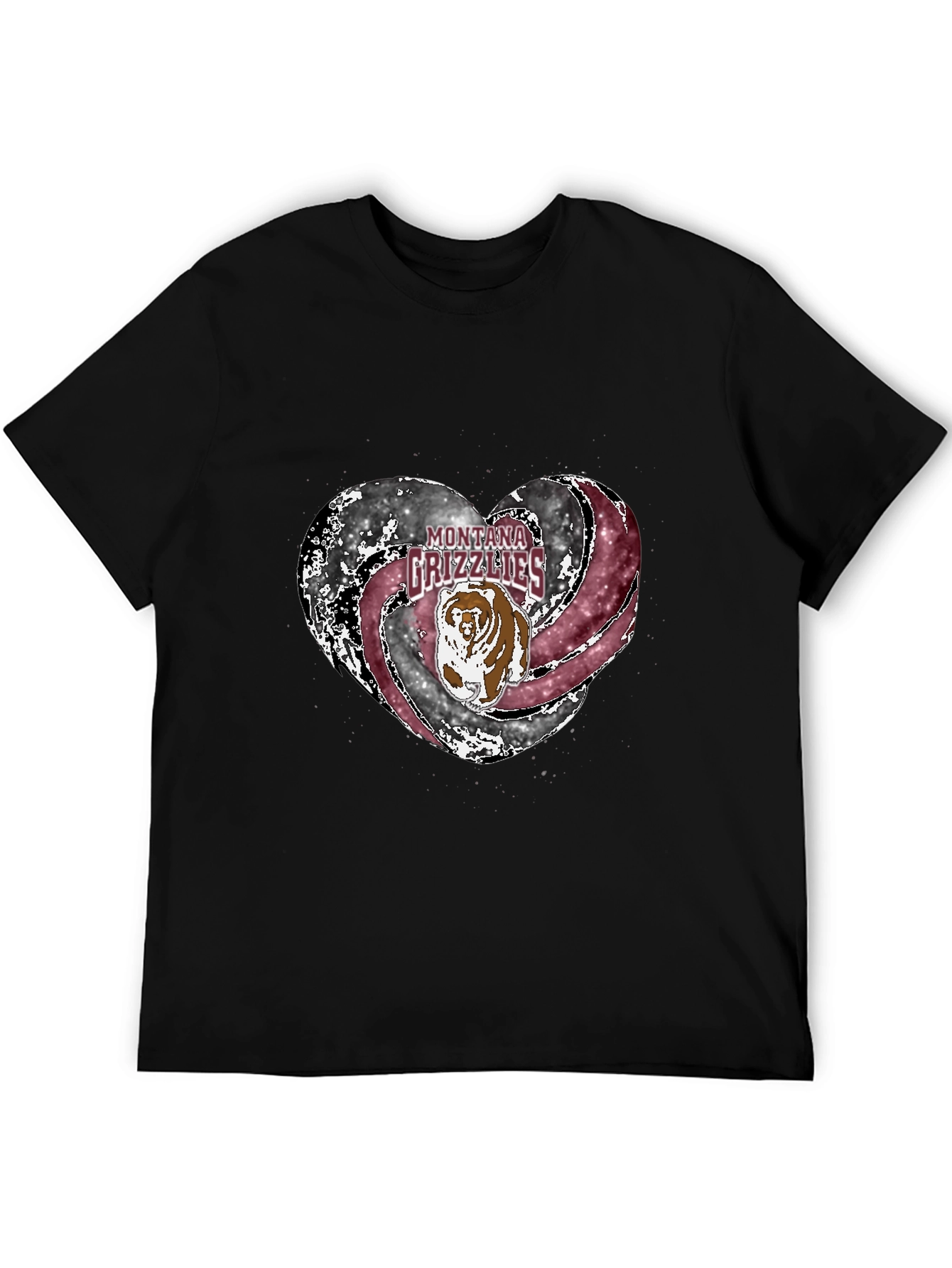 Montana Grizzlies Heart T-Shirt