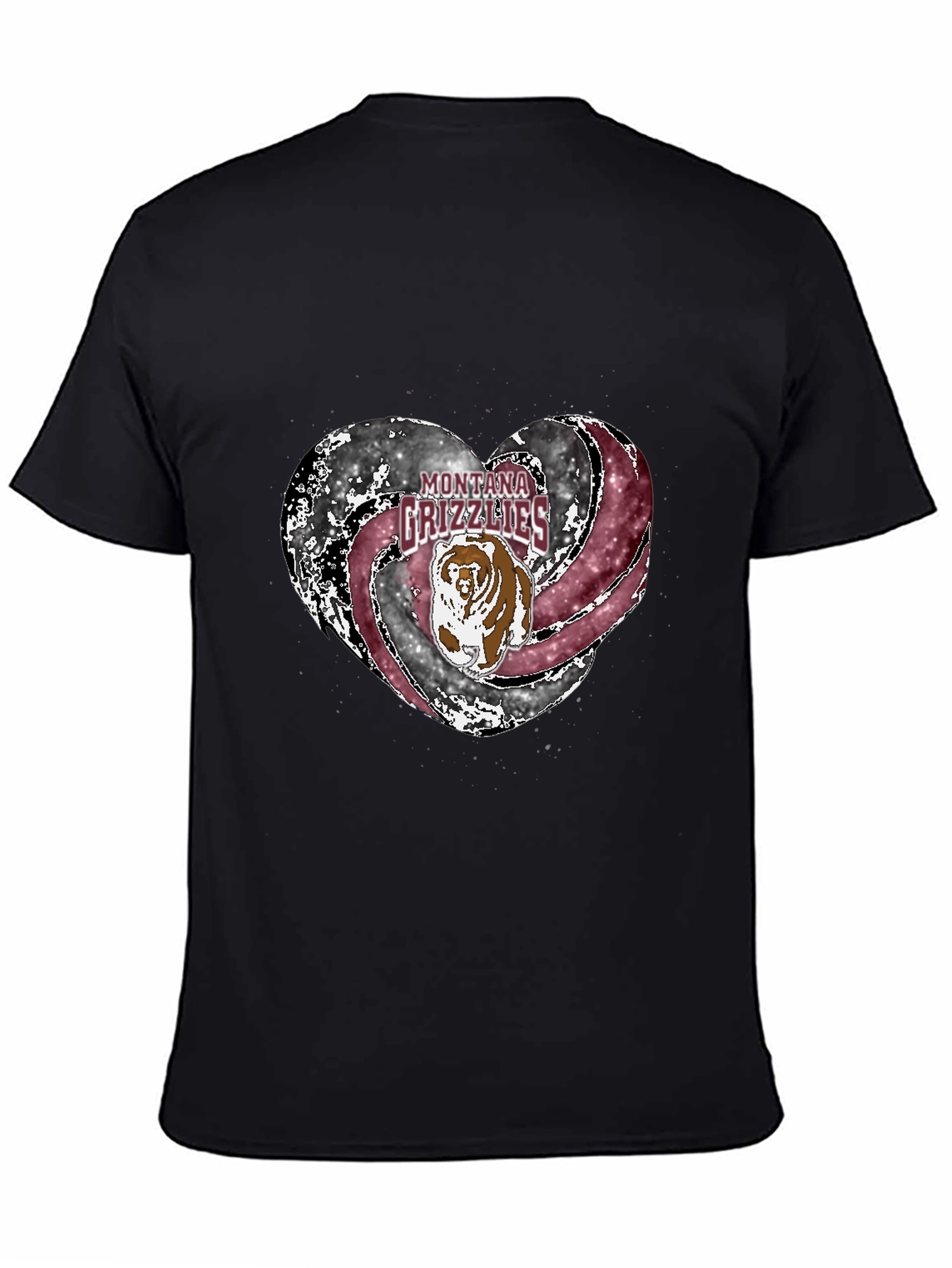 Montana Grizzlies Heart T-Shirt