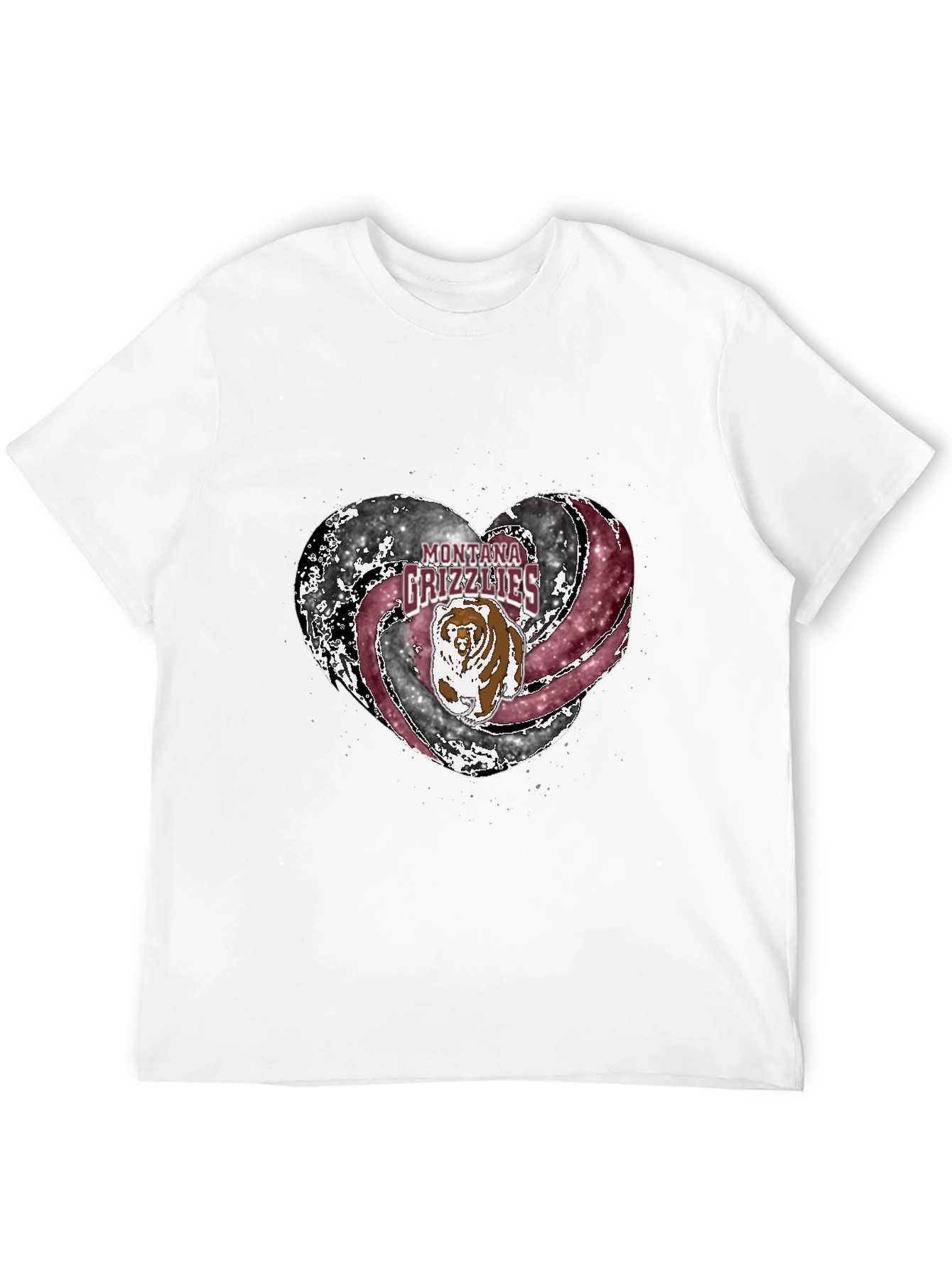Montana Grizzlies Heart T-Shirt