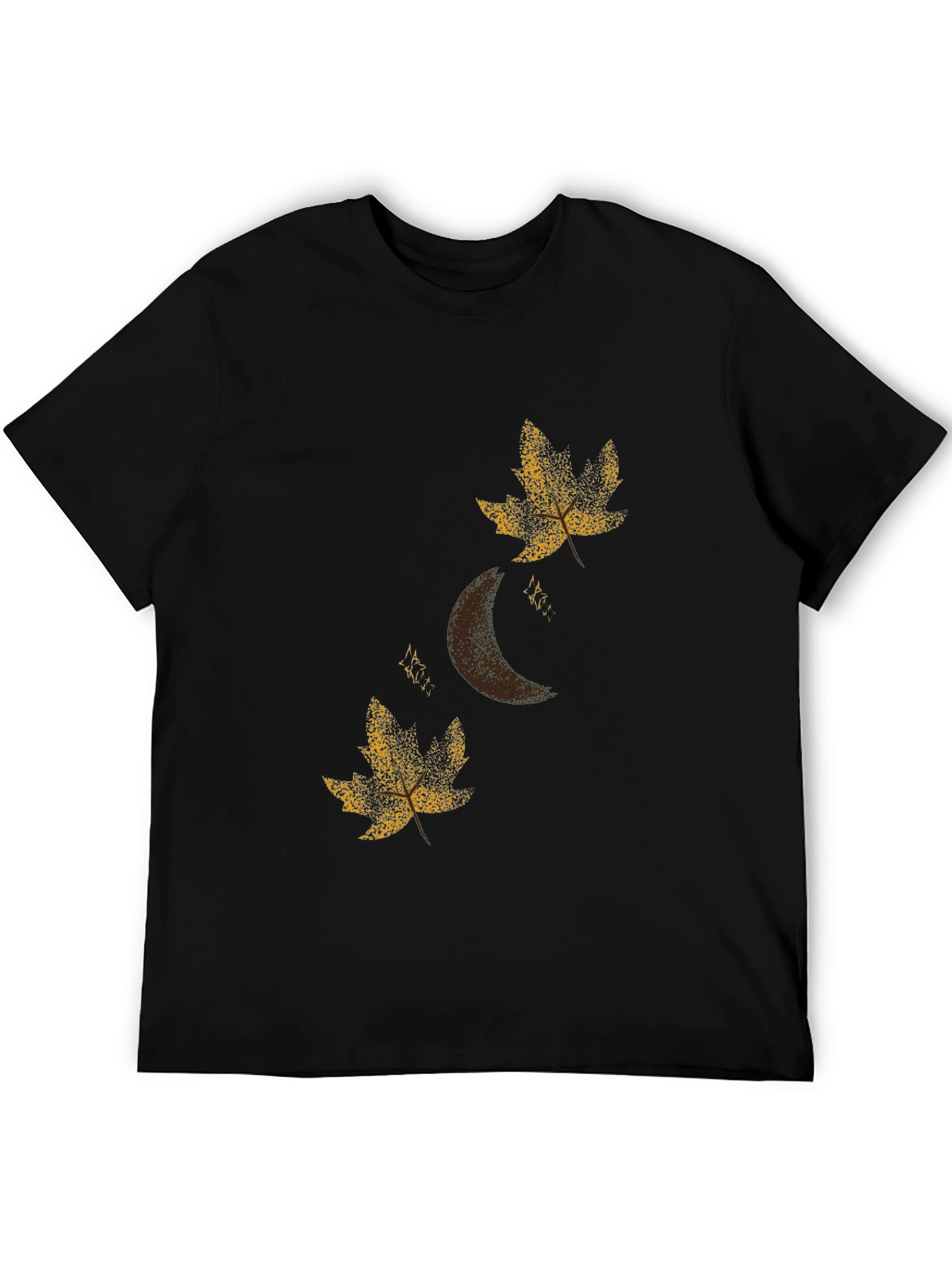Autumn Moon Black T-Shirt