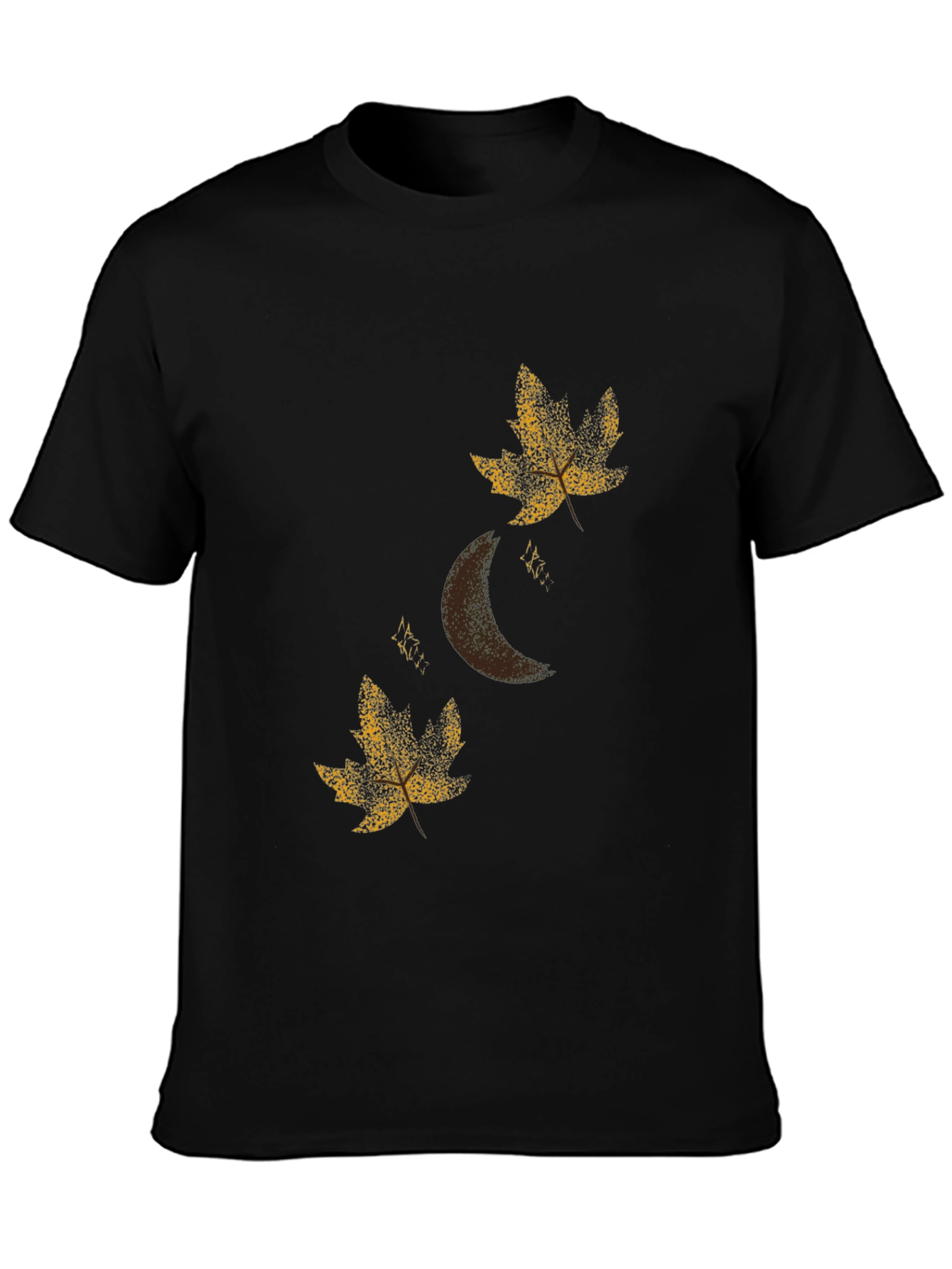 Autumn Moon Black T-Shirt