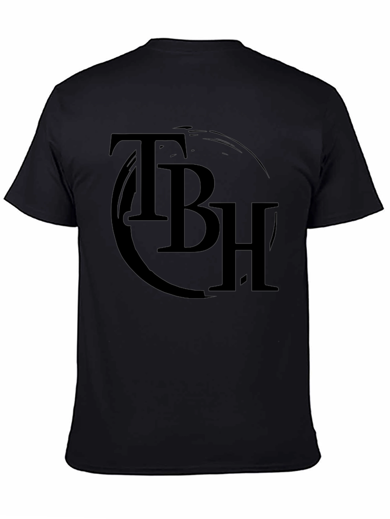 TBH Black Graphic Tee - Casual Style