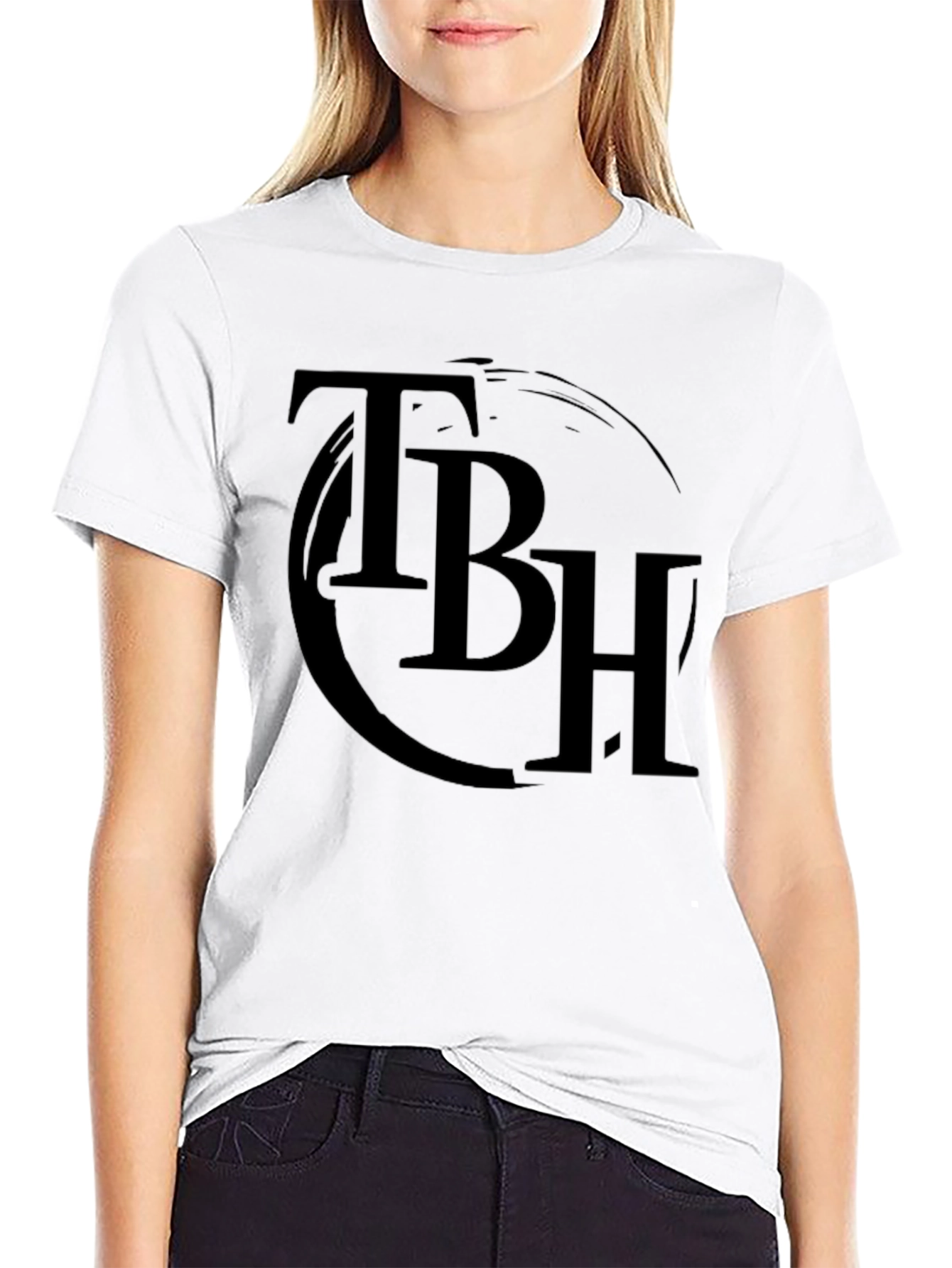 TBH Black Graphic Tee - Casual Style