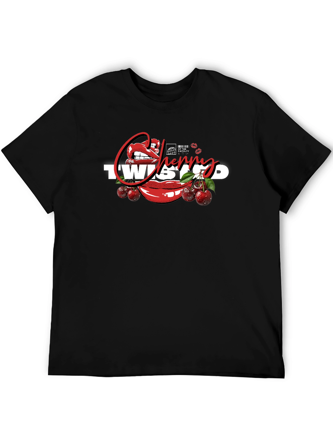 Cherry Twisted Graphic T-Shirt - Unisex Cotton Tee