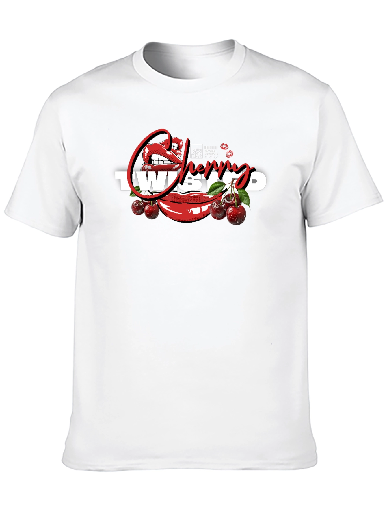 Cherry Twisted Graphic T-Shirt - Unisex Cotton Tee