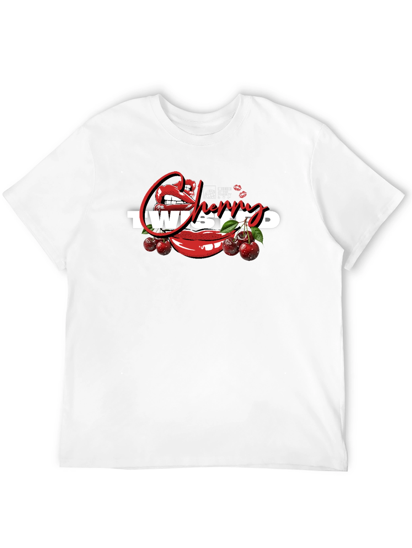 Cherry Twisted Graphic T-Shirt - Unisex Cotton Tee