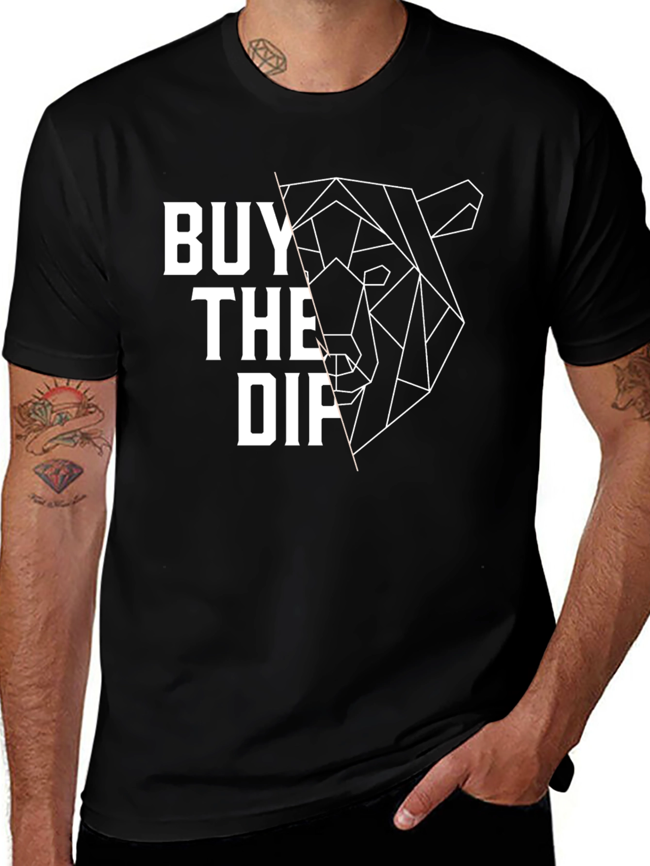 Buy the Dip Bear Graphic T-Shirt