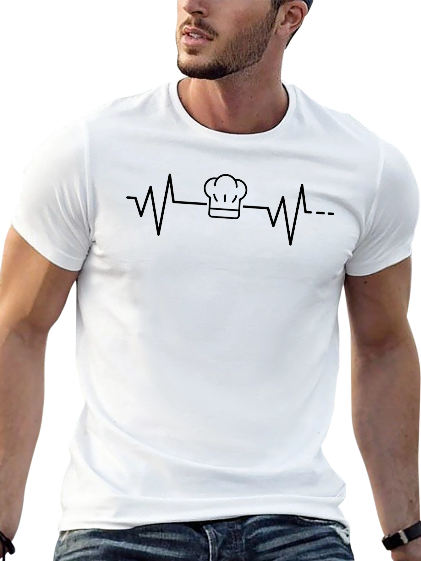 Chef Heartbeat T-Shirt - Culinary Passion Tee