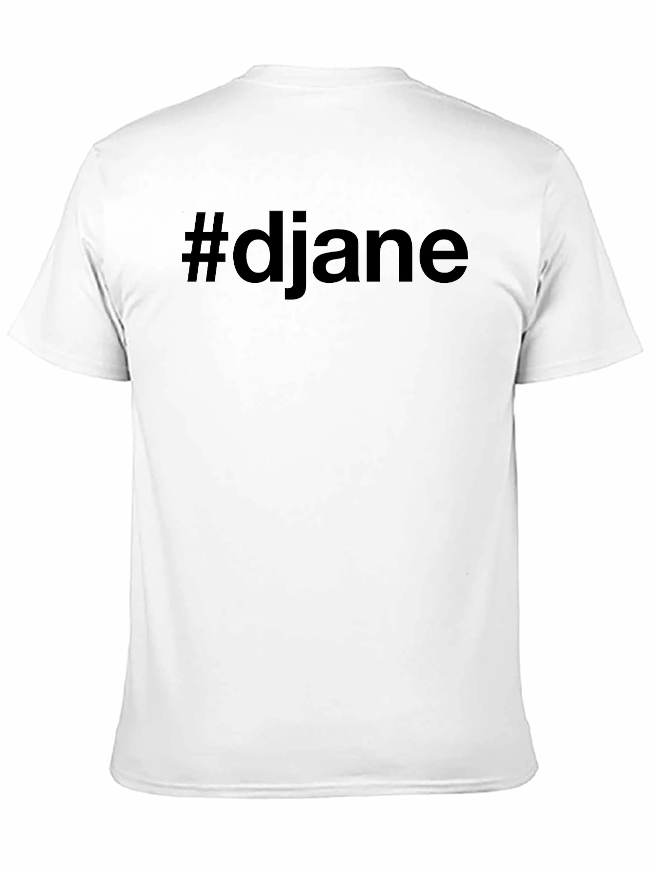 #djane Black Crew Neck T-Shirt - Stylish & Comfy