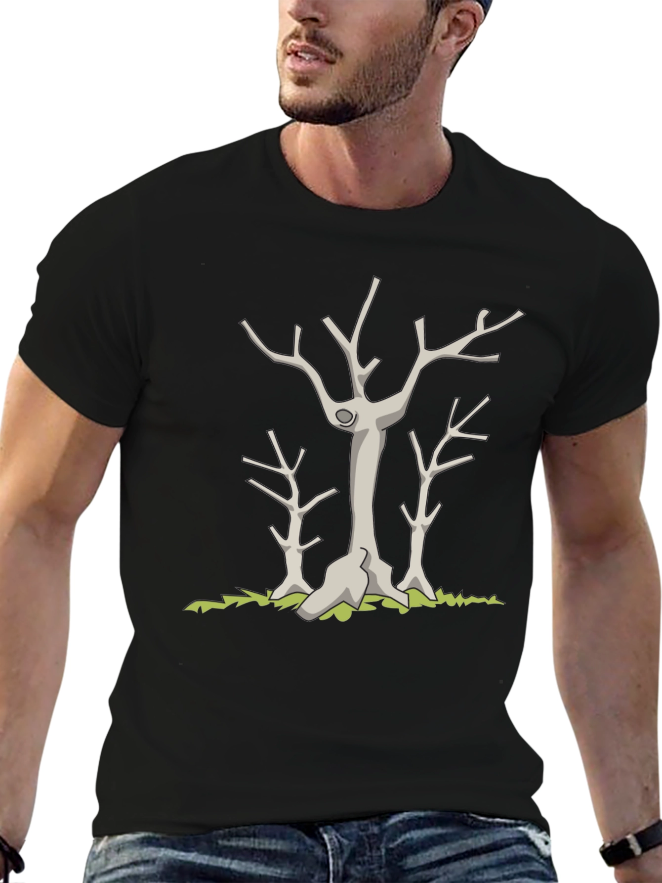 Dead Trees Graphic Black T-Shirt