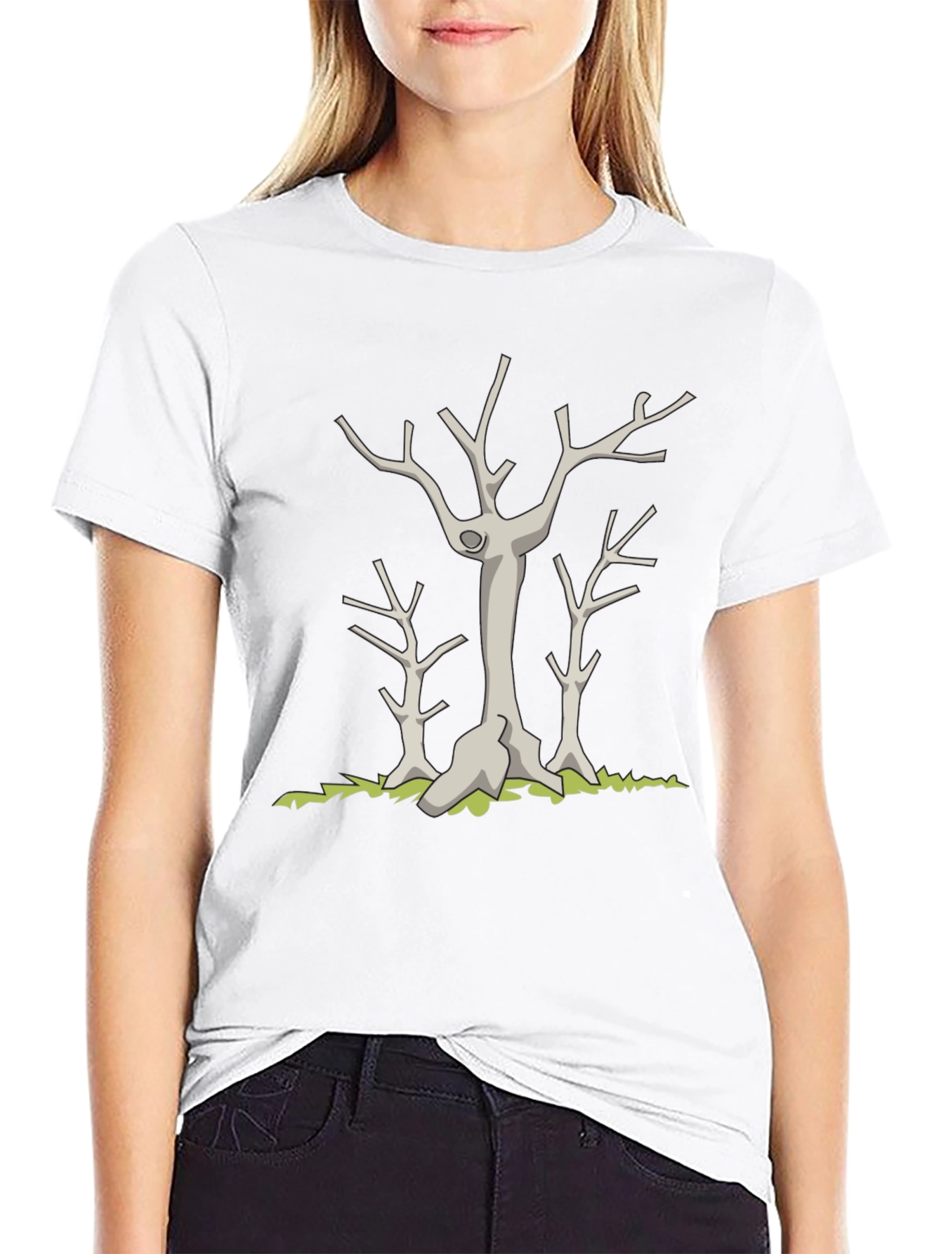Dead Trees Graphic Black T-Shirt