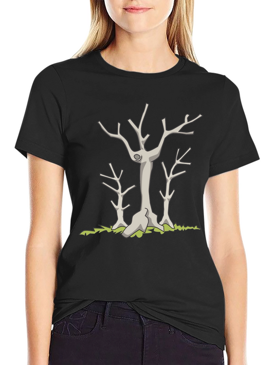 Dead Trees Graphic Black T-Shirt