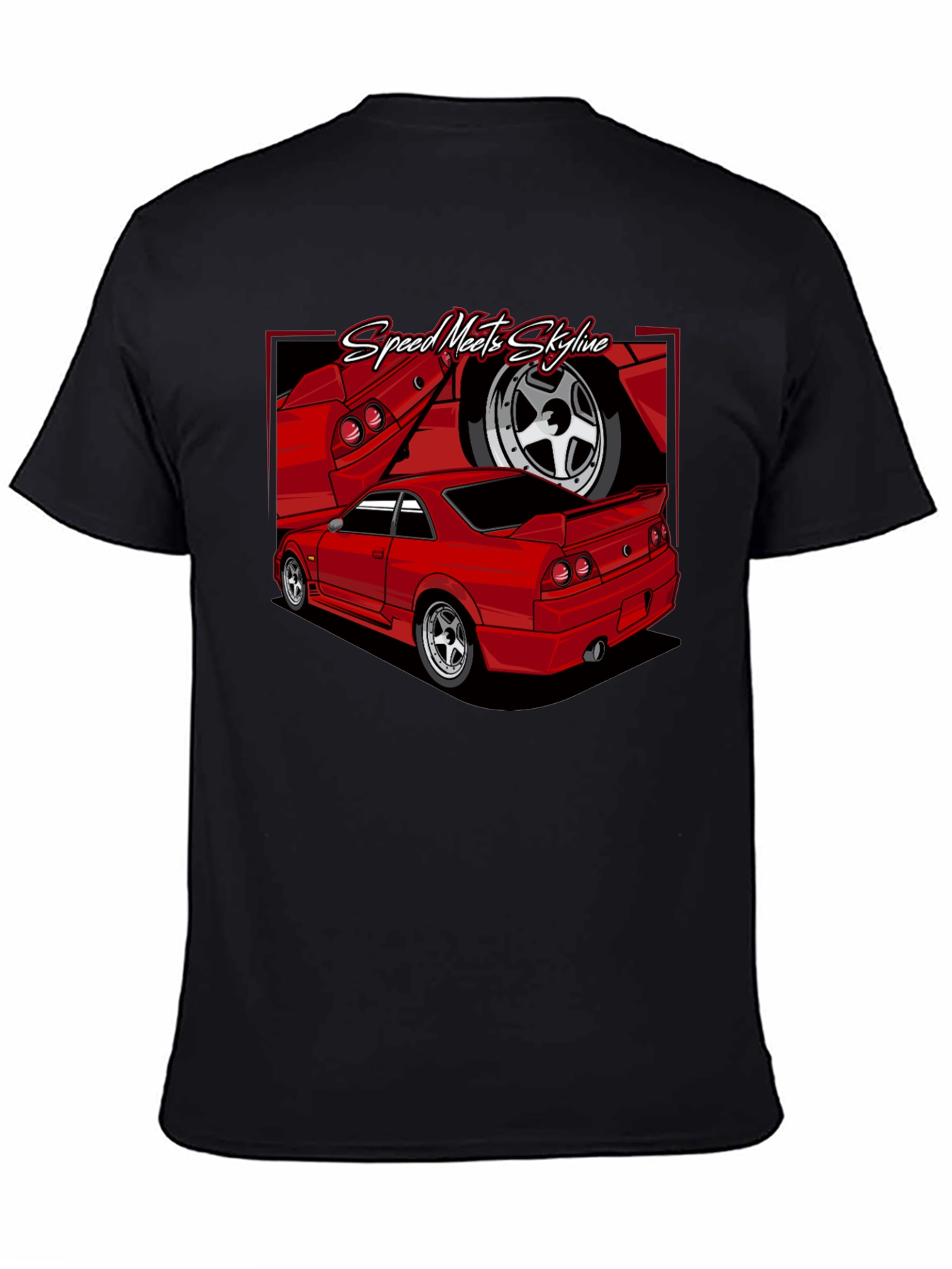 Speed Meets Skyline Graphic T-Shirt