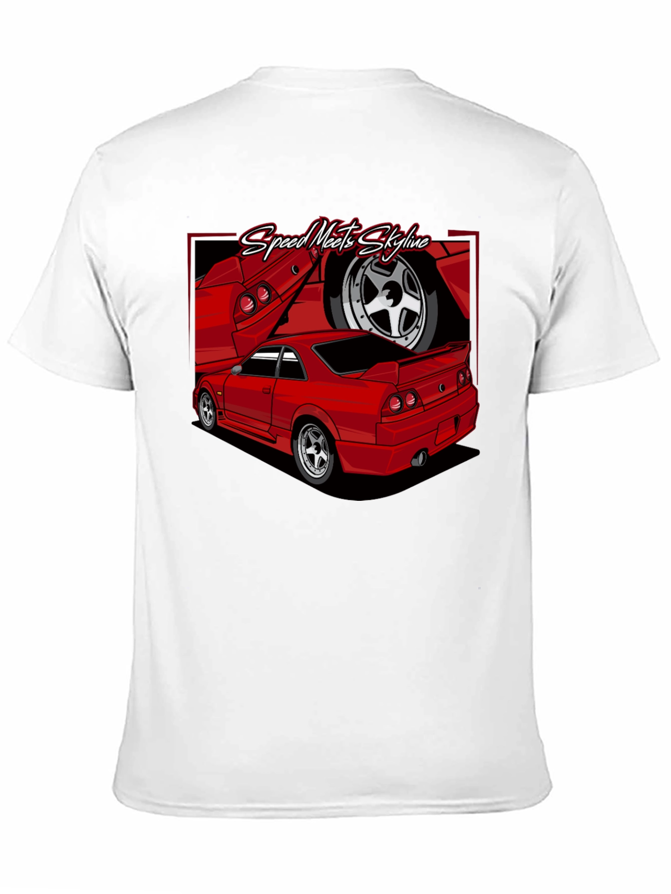 Speed Meets Skyline Graphic T-Shirt