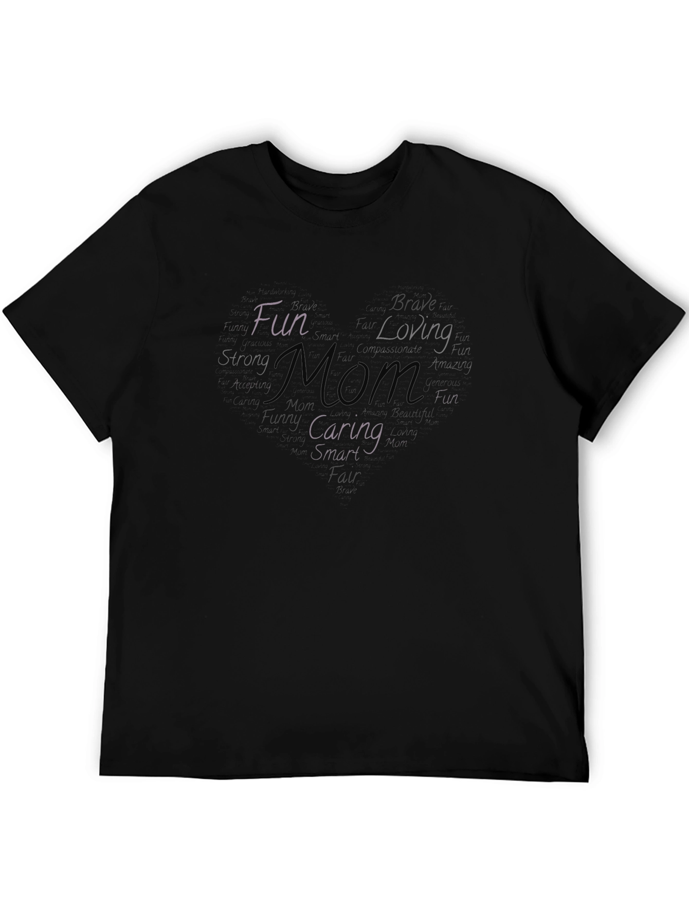 Mom Definition Black T-Shirt - Fun Loving Caring