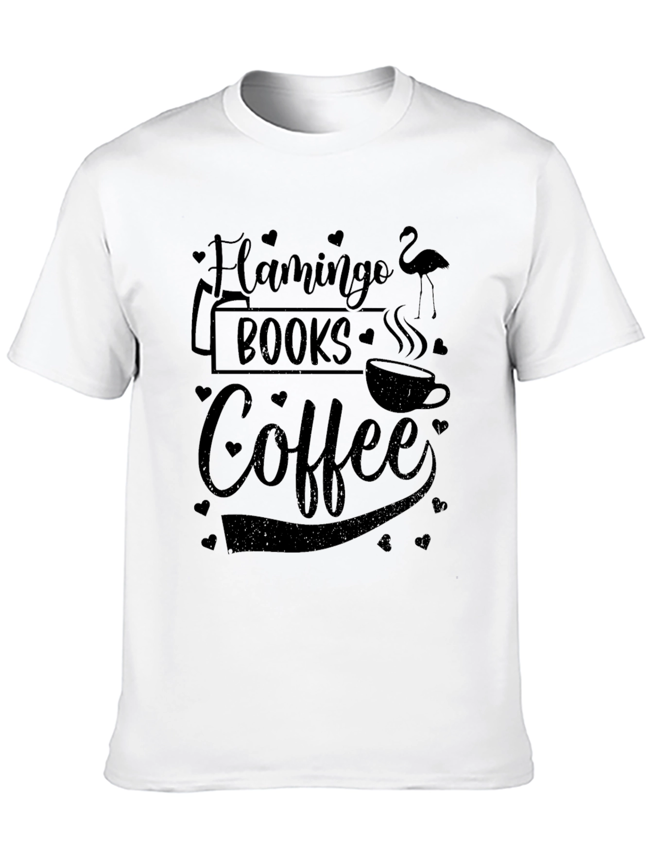 Flamingo Books Coffee Graphic Tee - Black