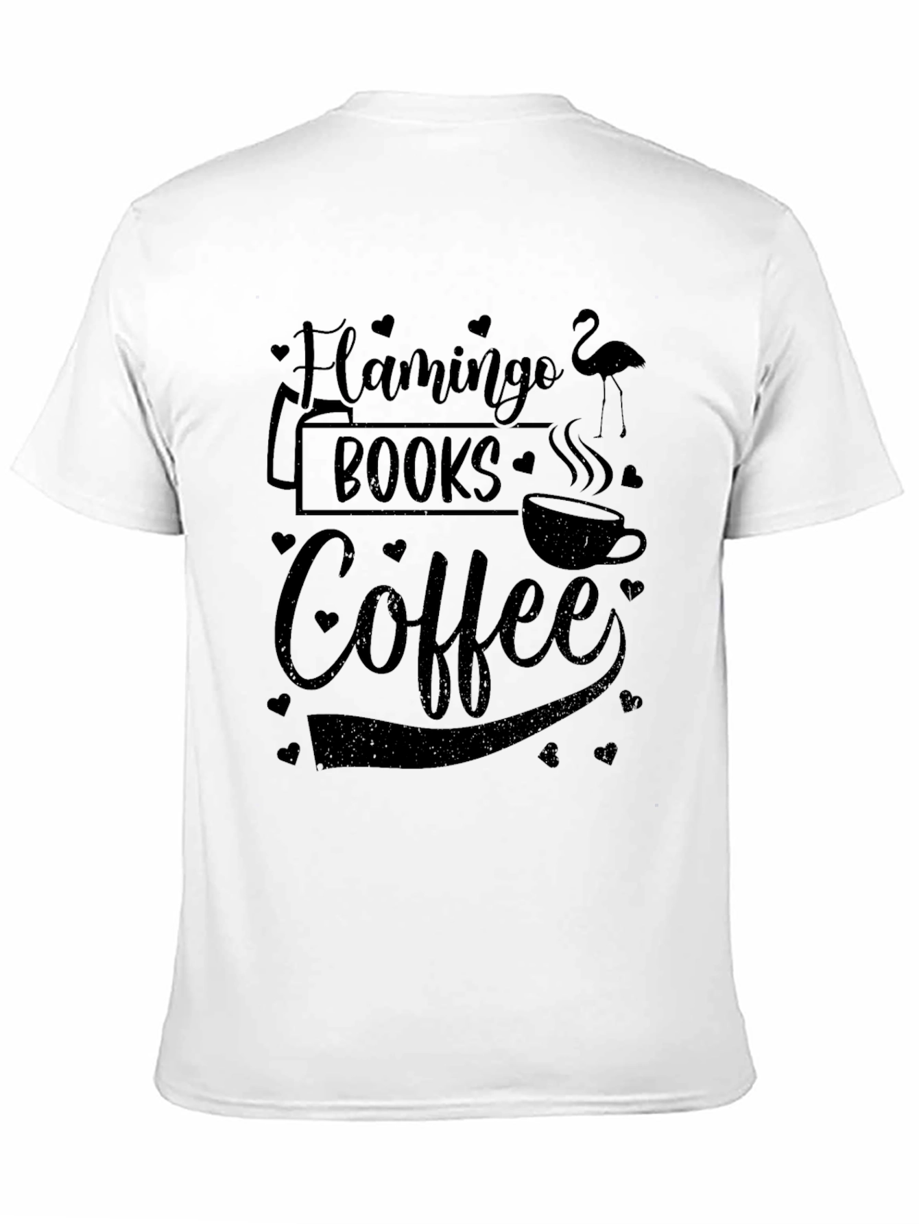 Flamingo Books Coffee Graphic Tee - Black