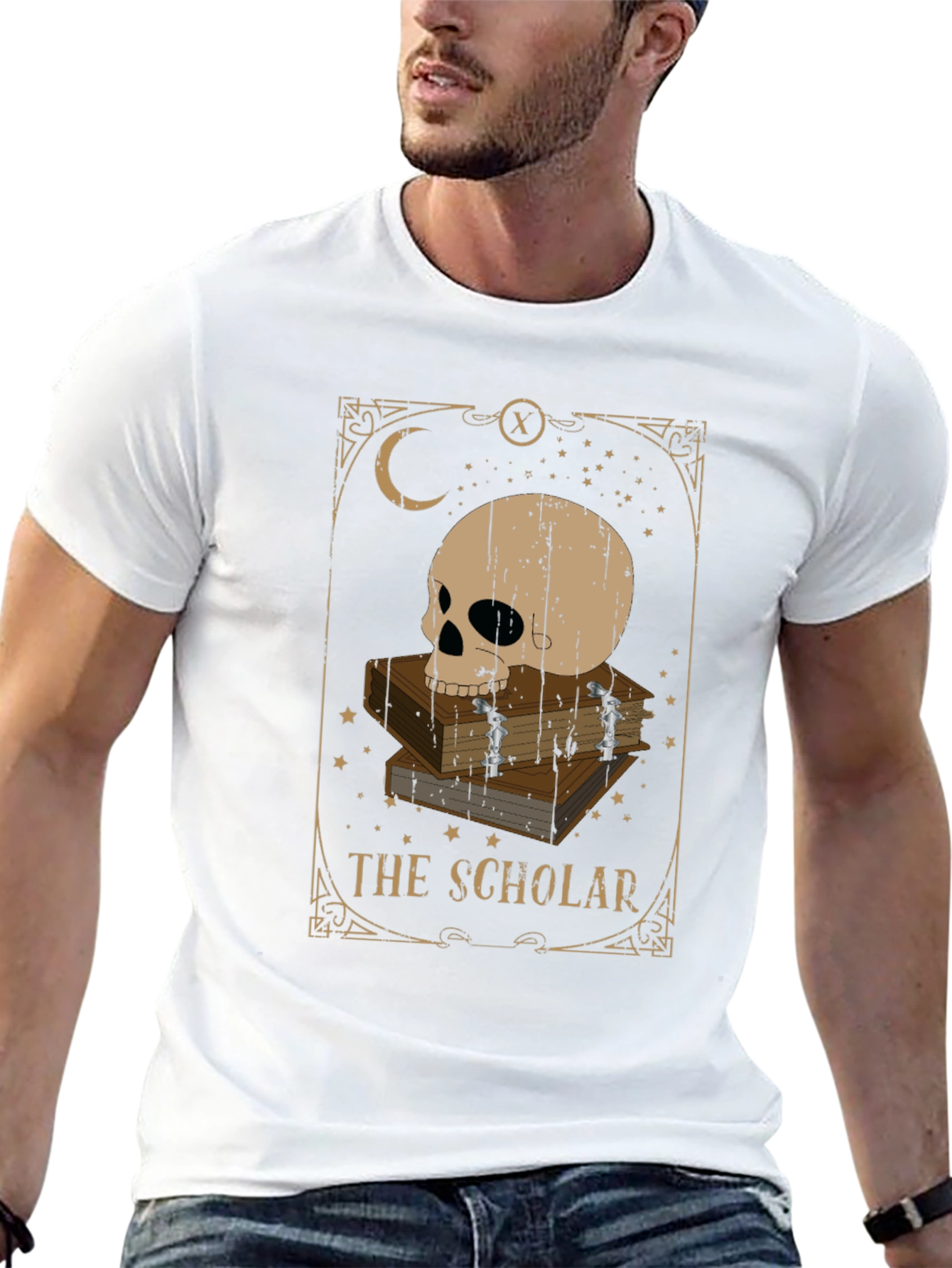 The Scholar Tarot Card Graphic T-Shirt