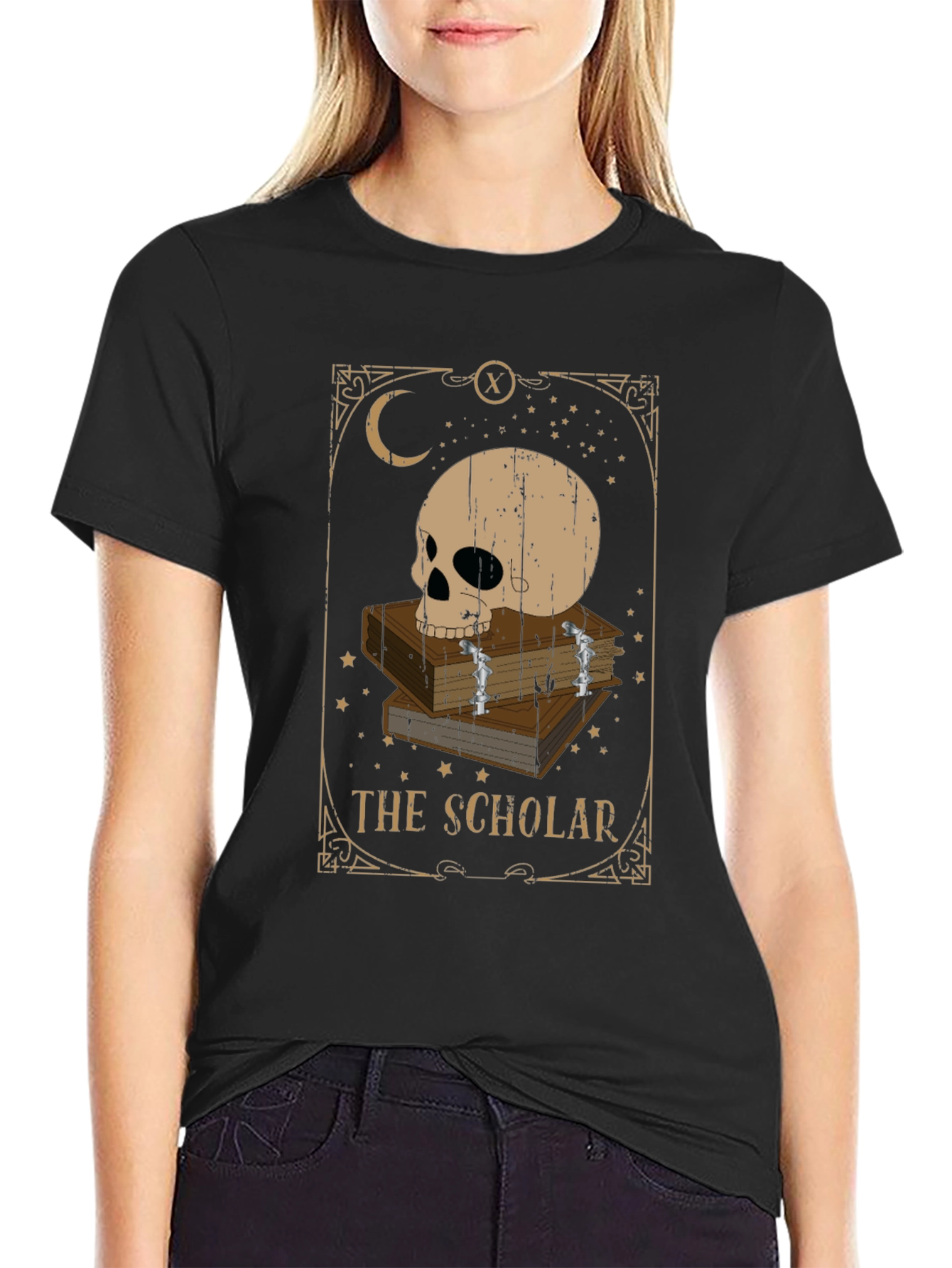 The Scholar Tarot Card Graphic T-Shirt