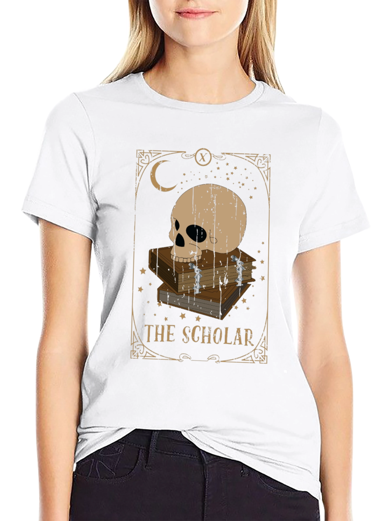 The Scholar Tarot Card Graphic T-Shirt
