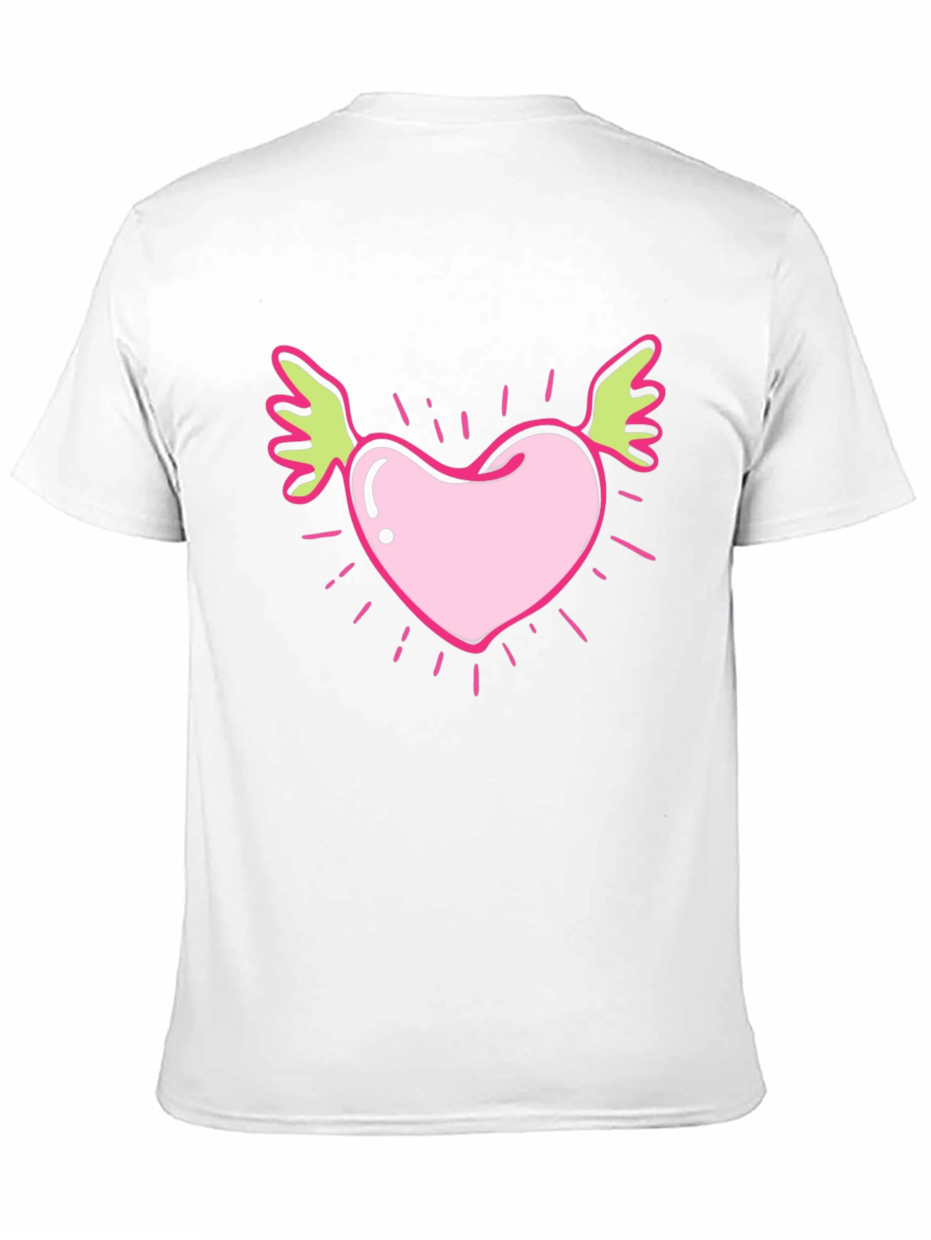Winged Heart Graphic Tee - Black Cotton T-Shirt