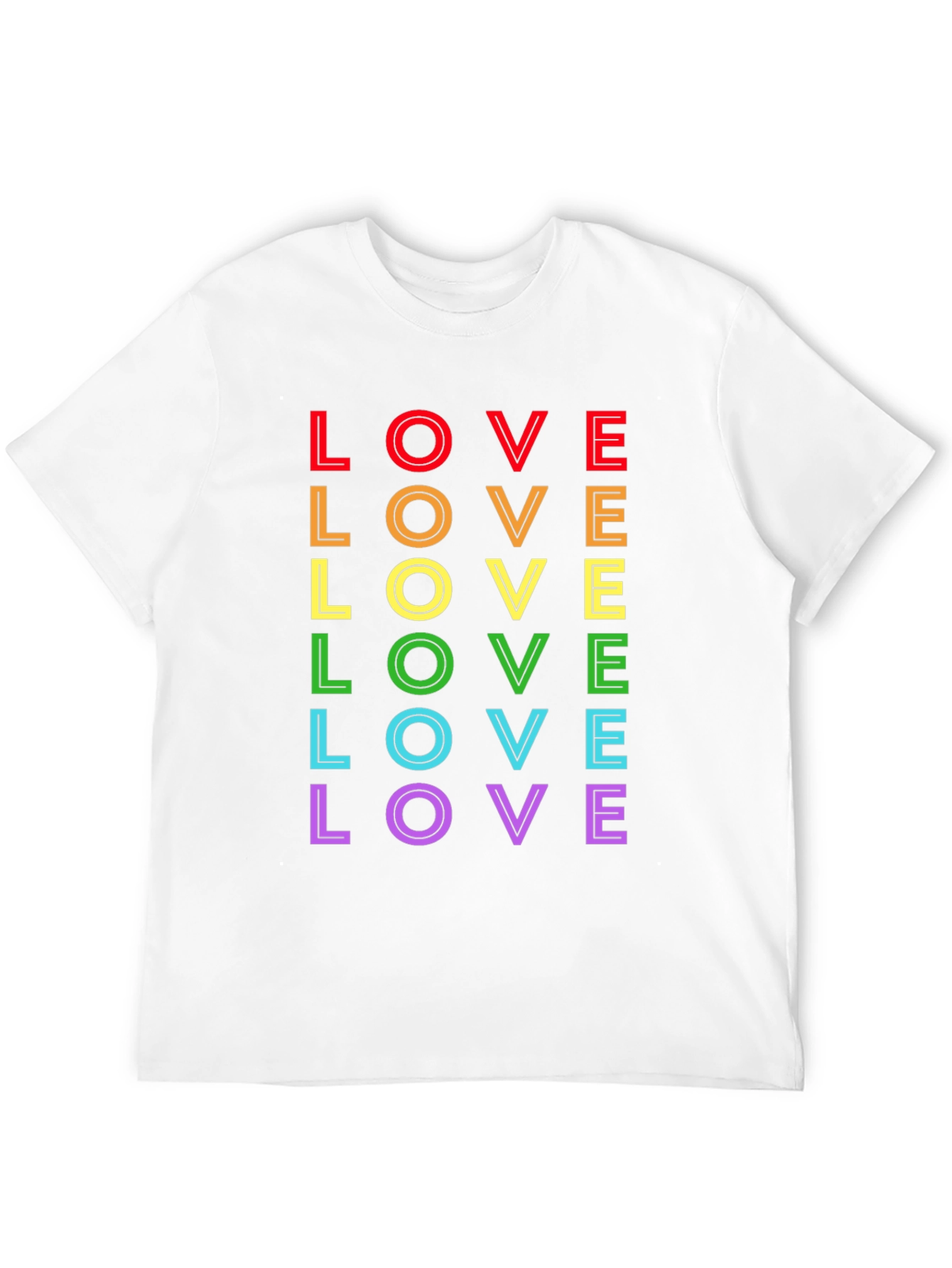Rainbow LOVE Graphic Tee - Pride Edition