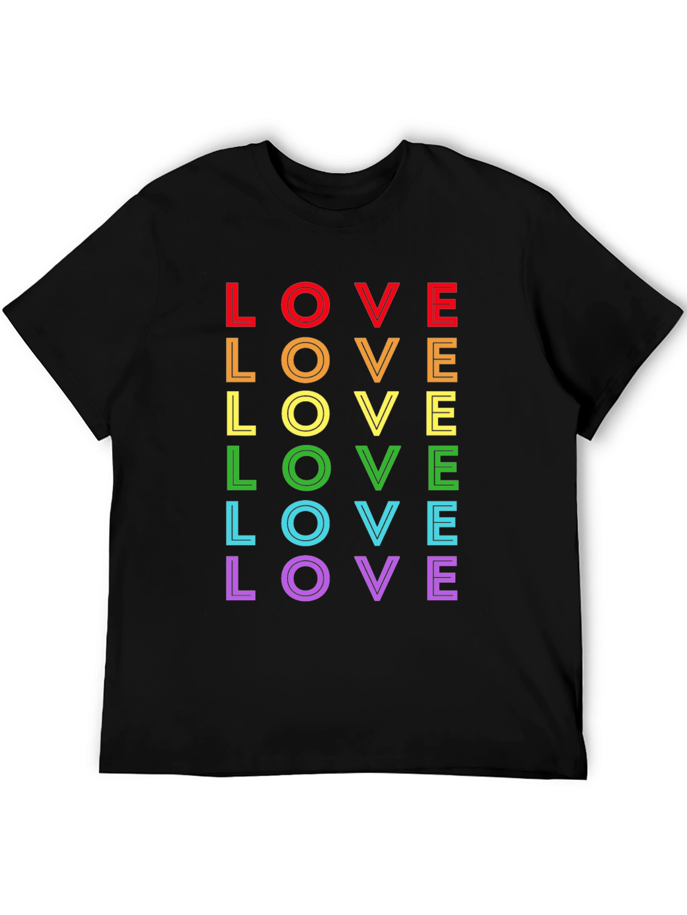 Rainbow LOVE Graphic Tee - Pride Edition