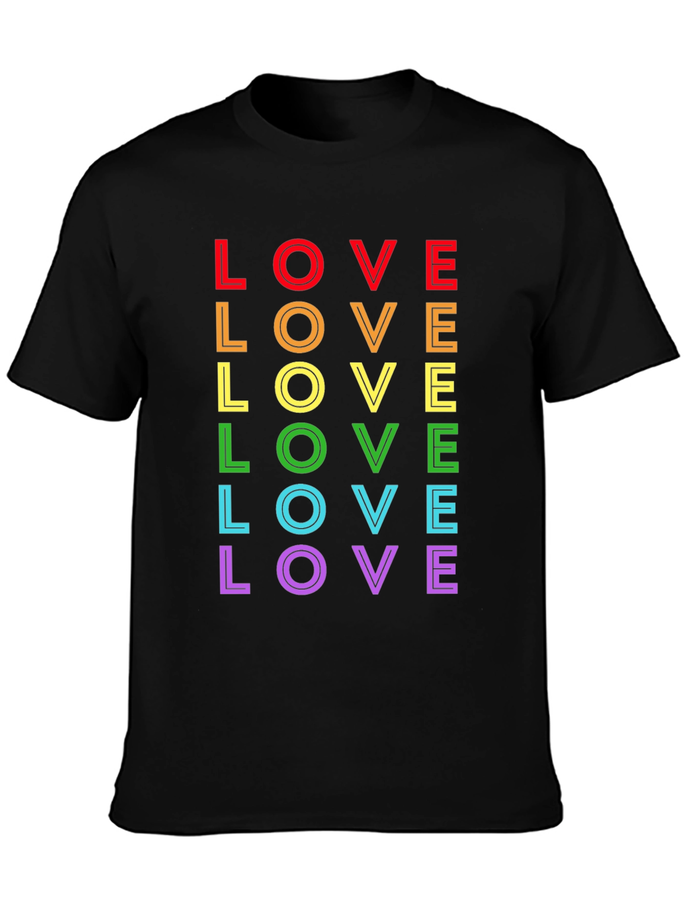 Rainbow LOVE Graphic Tee - Pride Edition