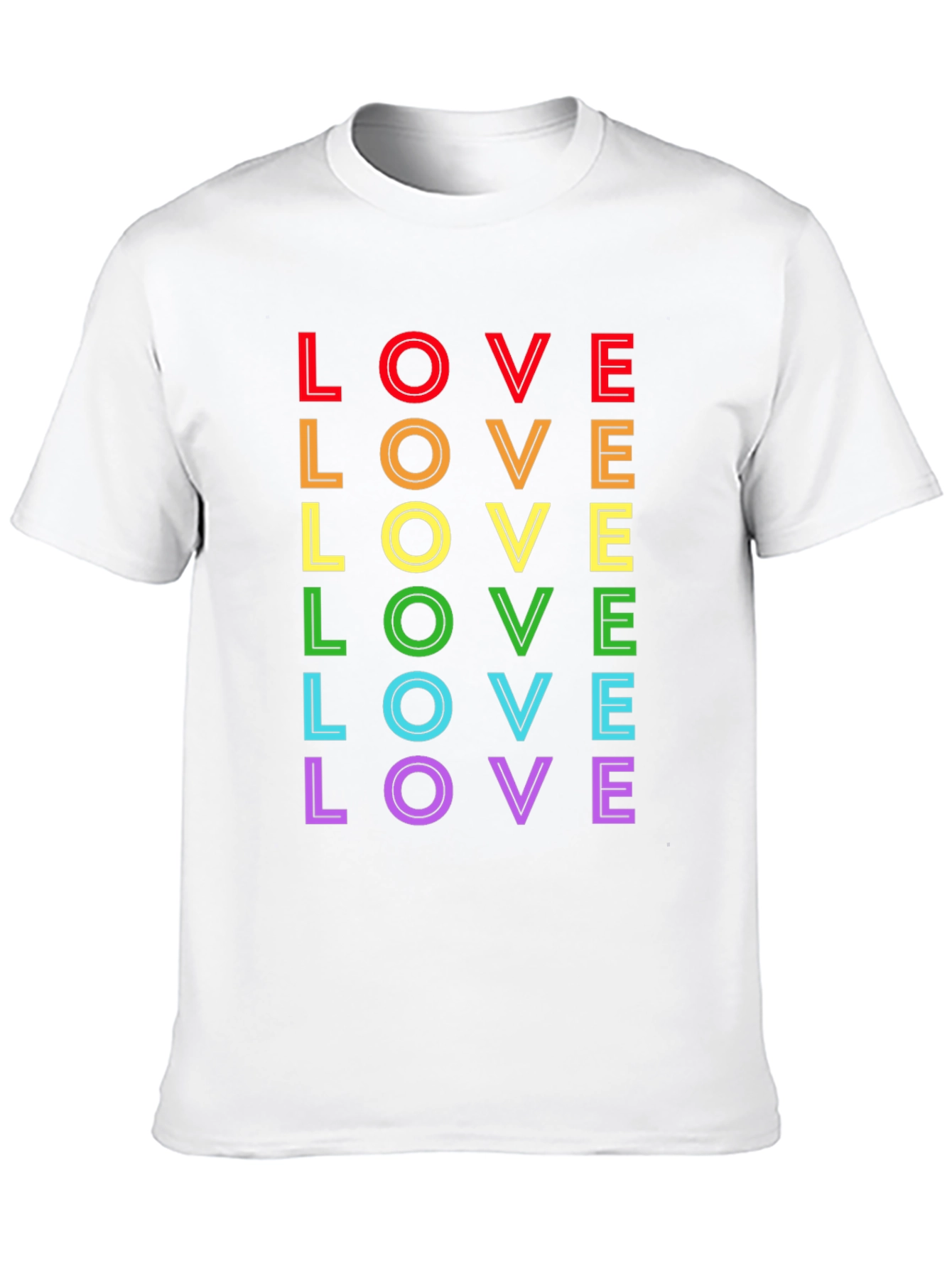 Rainbow LOVE Graphic Tee - Pride Edition