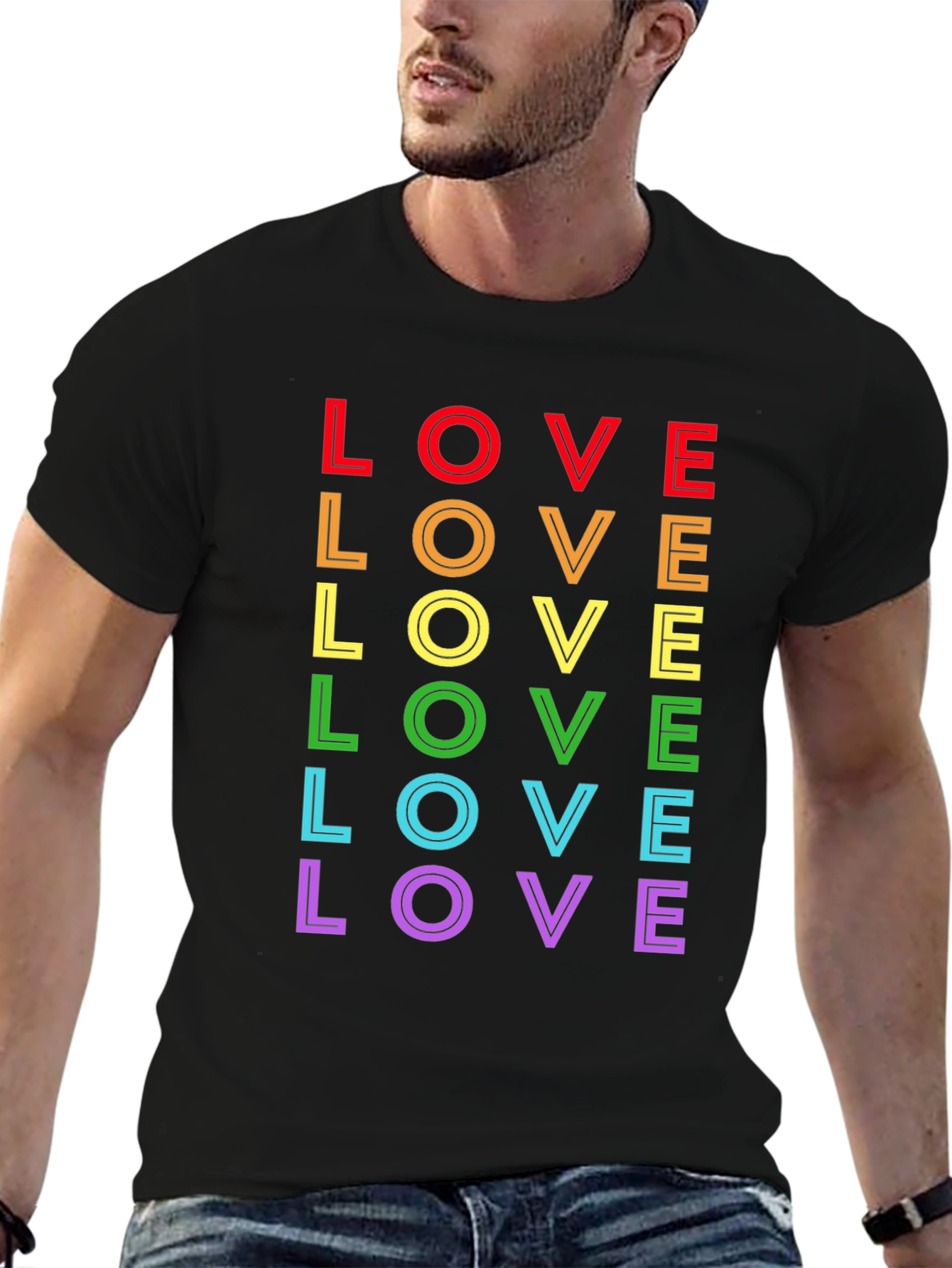 Rainbow LOVE Graphic Tee - Pride Edition