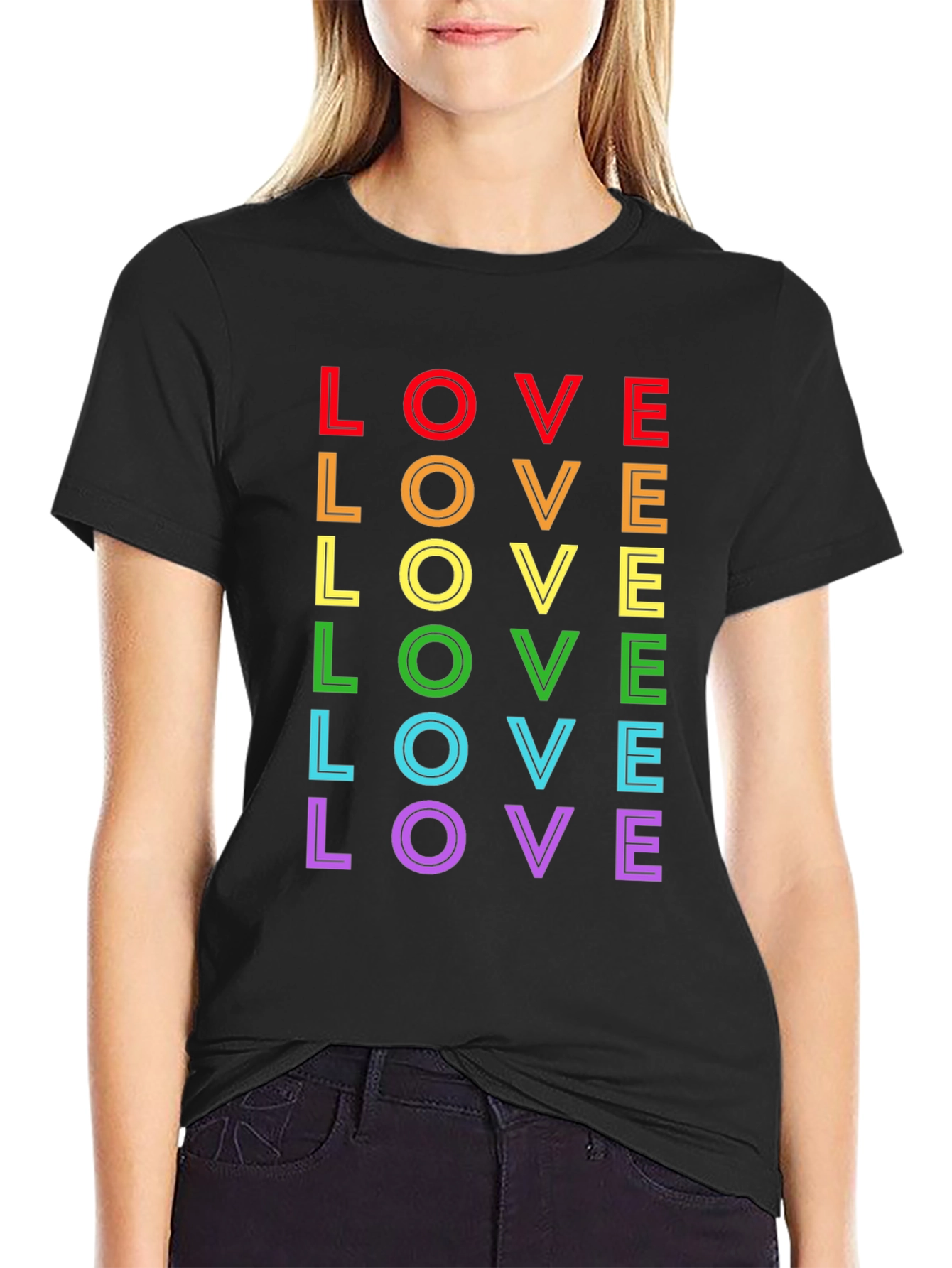 Rainbow LOVE Graphic Tee - Pride Edition