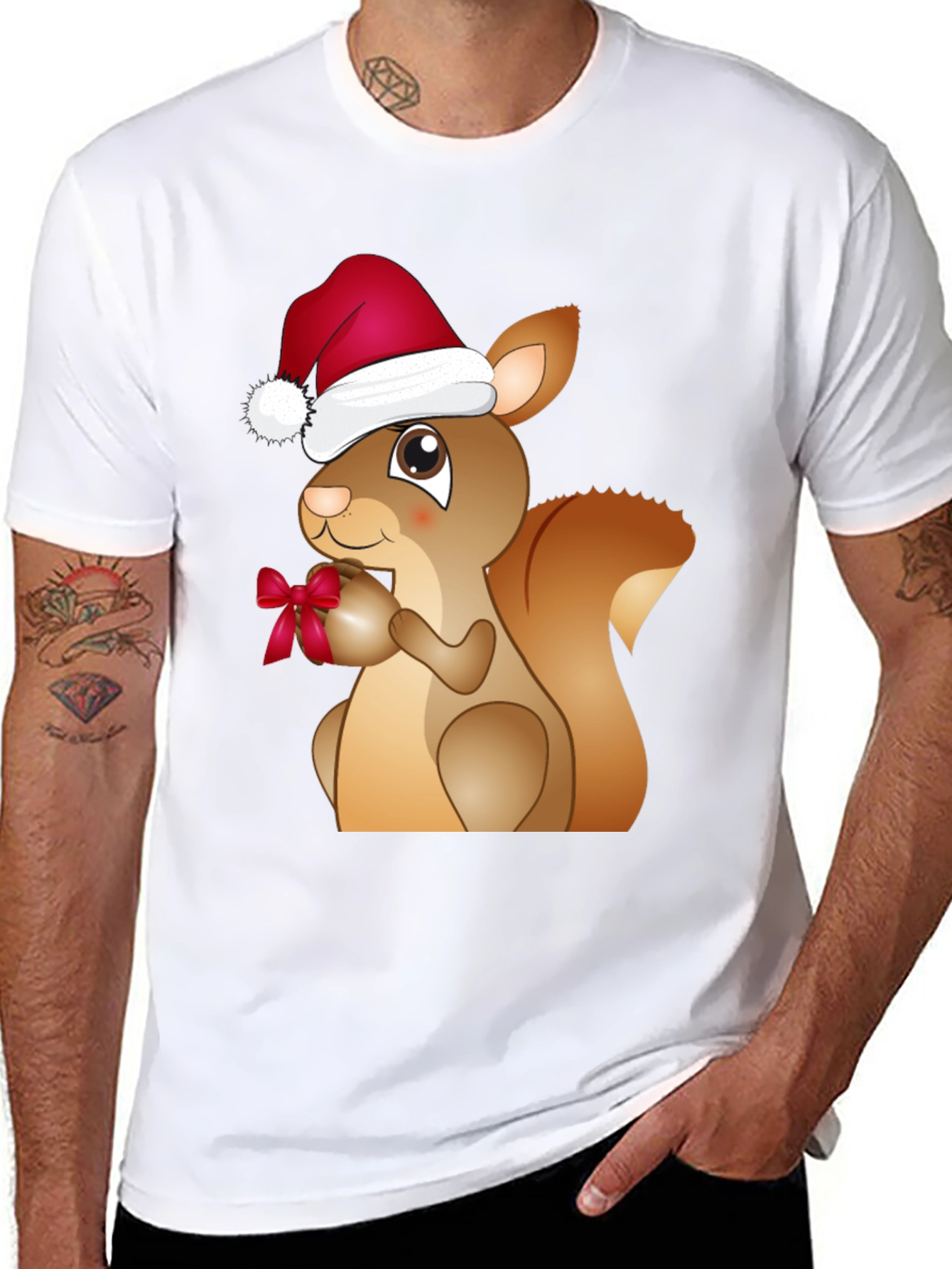 Festive Squirrel T-Shirt