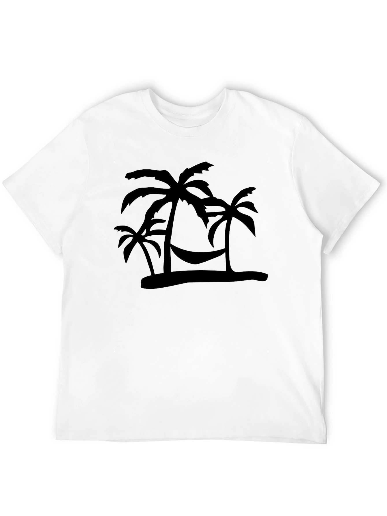 Tropical Palm Tree Hammock Mens T-Shirt