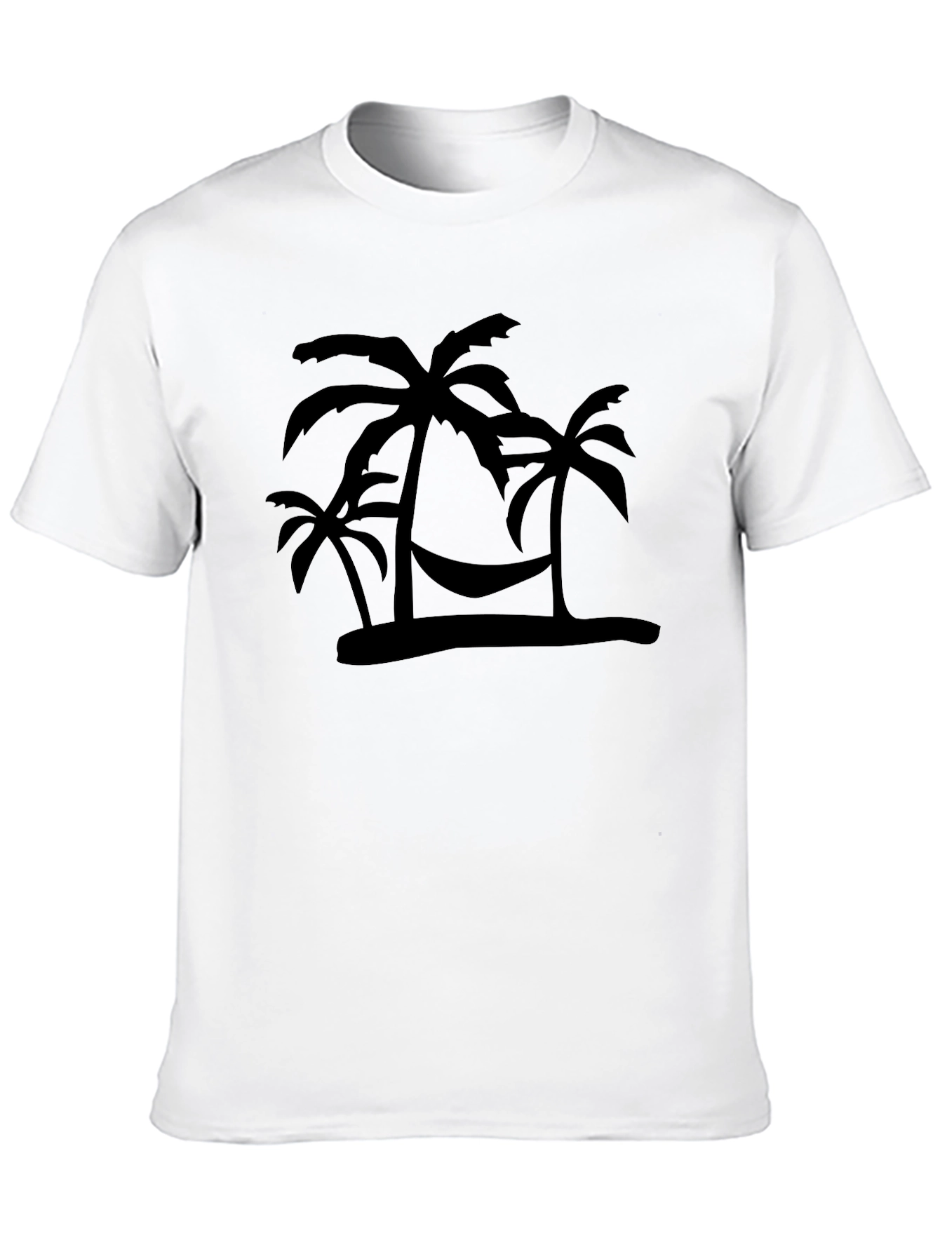 Tropical Palm Tree Hammock Mens T-Shirt