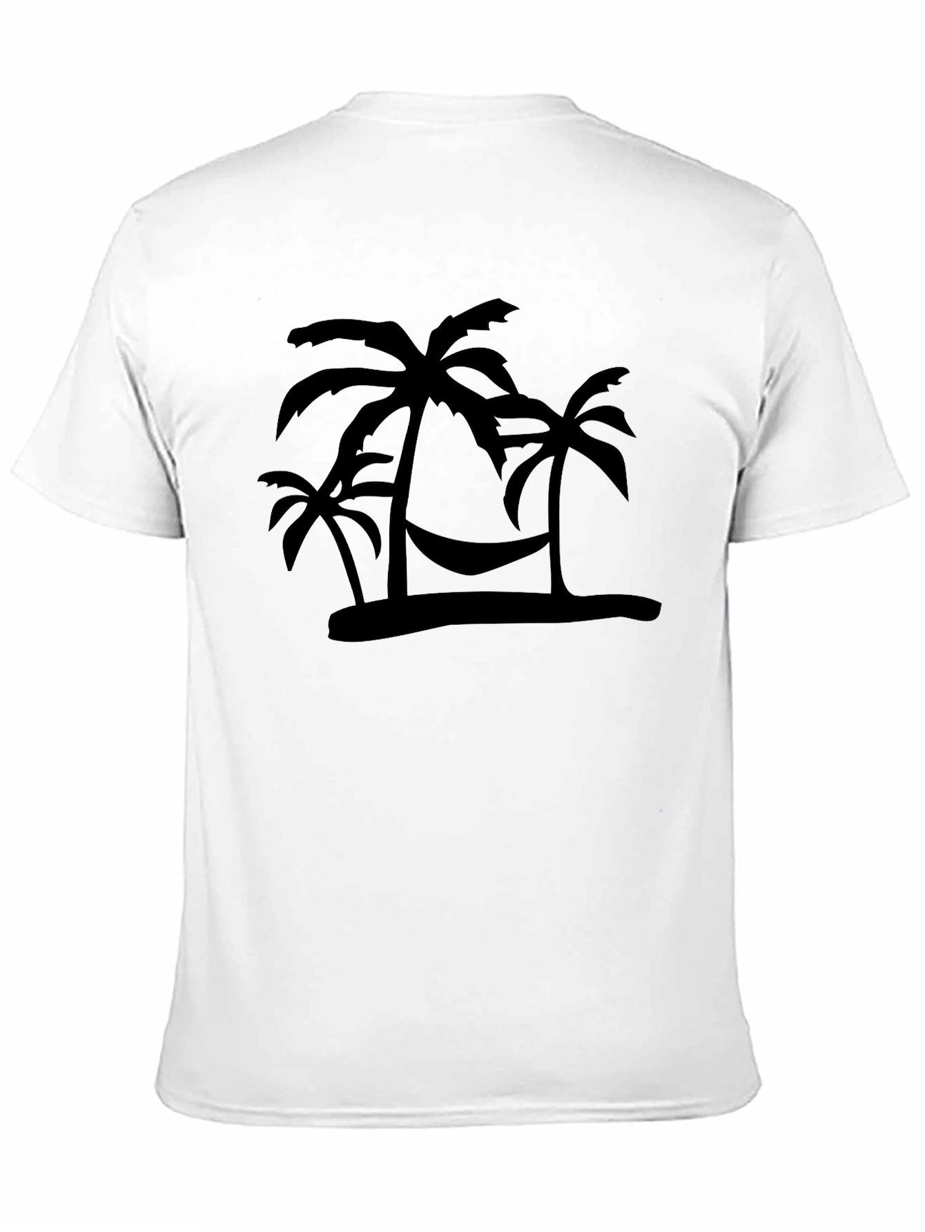 Tropical Palm Tree Hammock Mens T-Shirt