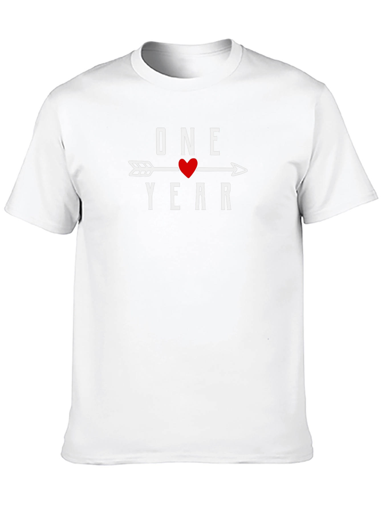 One Year Anniversary Heart Arrow T-Shirt